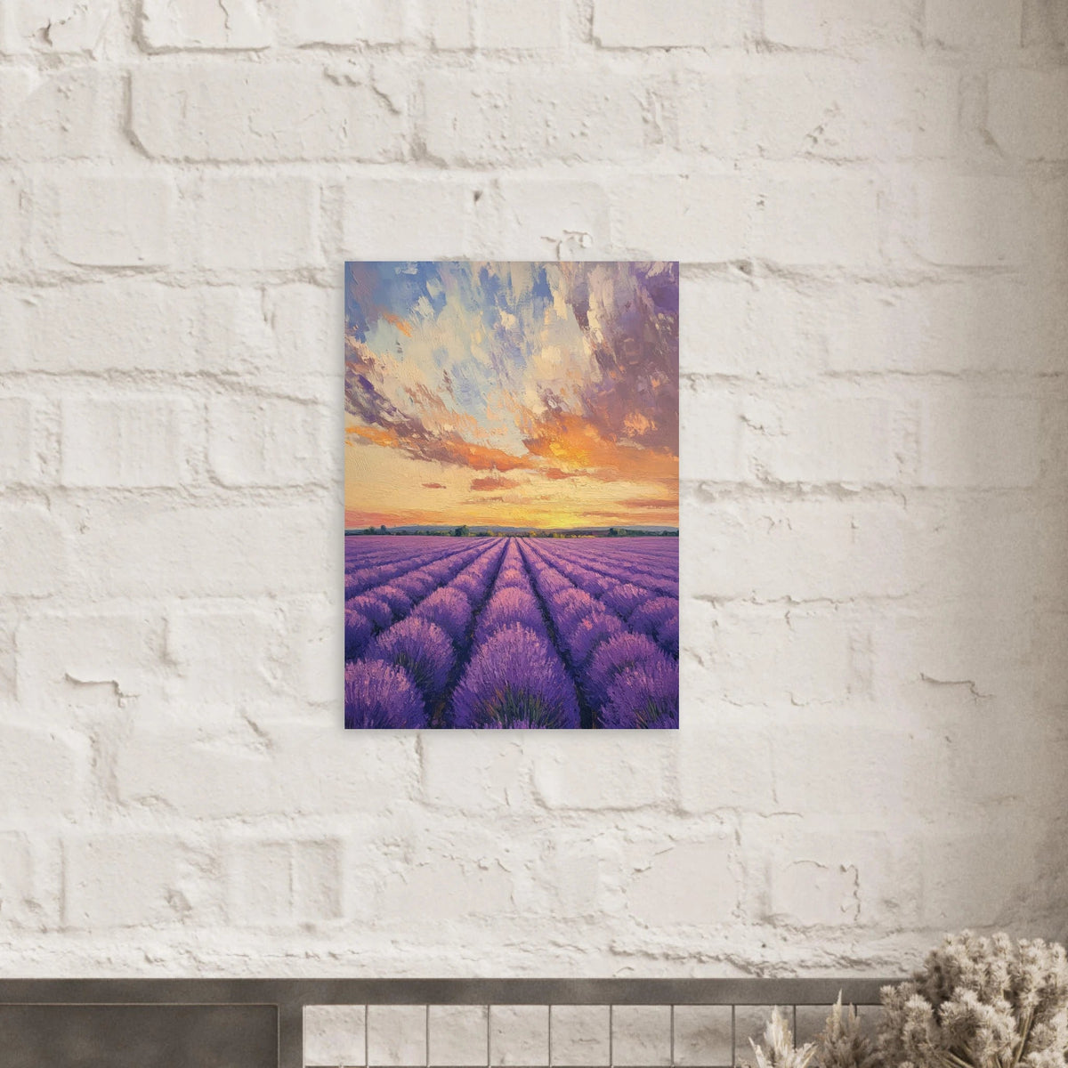 Lavender Fields at Sunset A mesmerizing view - Shop Ai Art WebShop - Digital Art online Store
