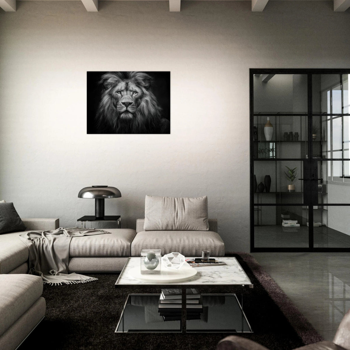 Lion Staring 0 - Shop Ai Art WebShop - Digital Art online Store