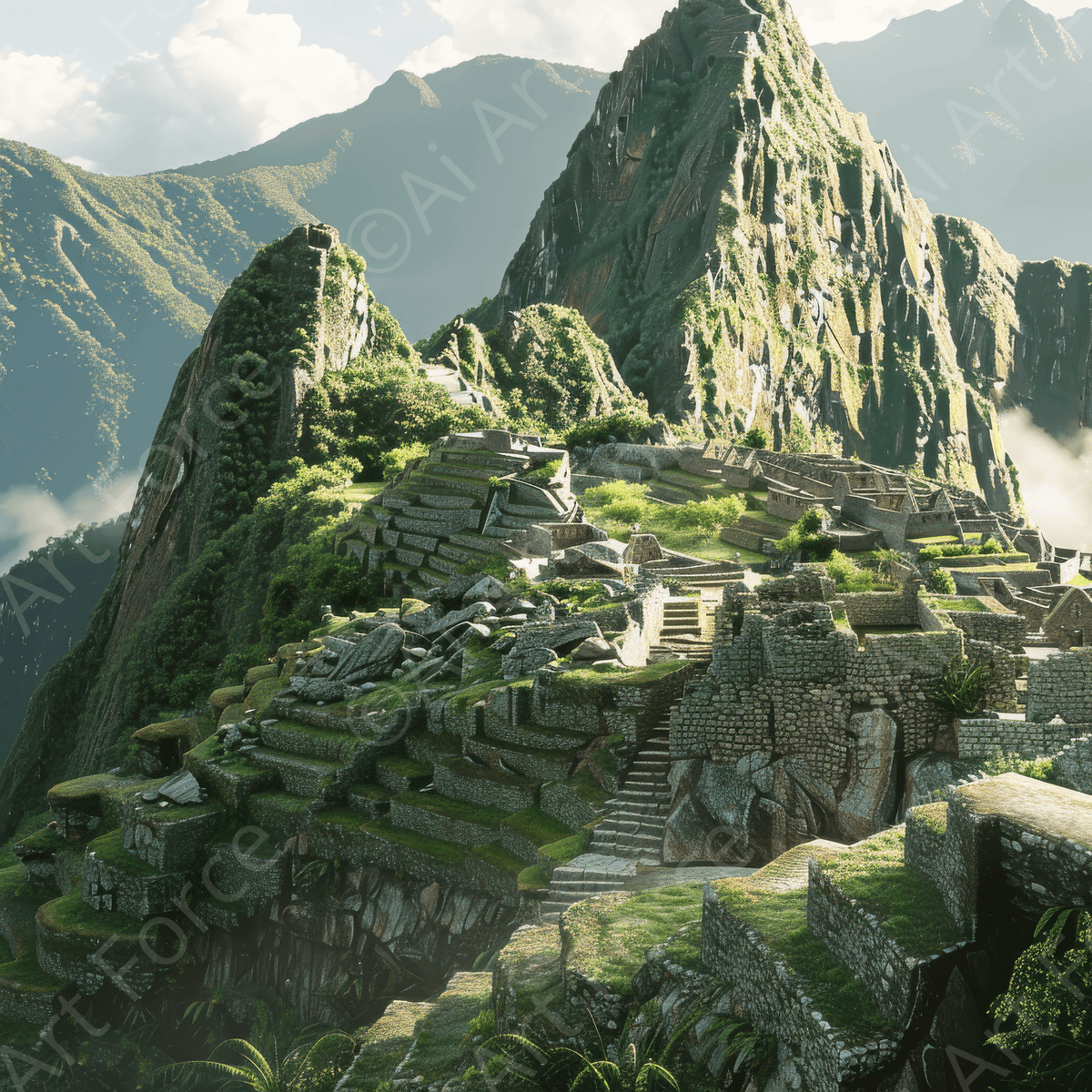 Machu Picchu Historical site - Shop Ai Art WebShop - Digital Art online Store