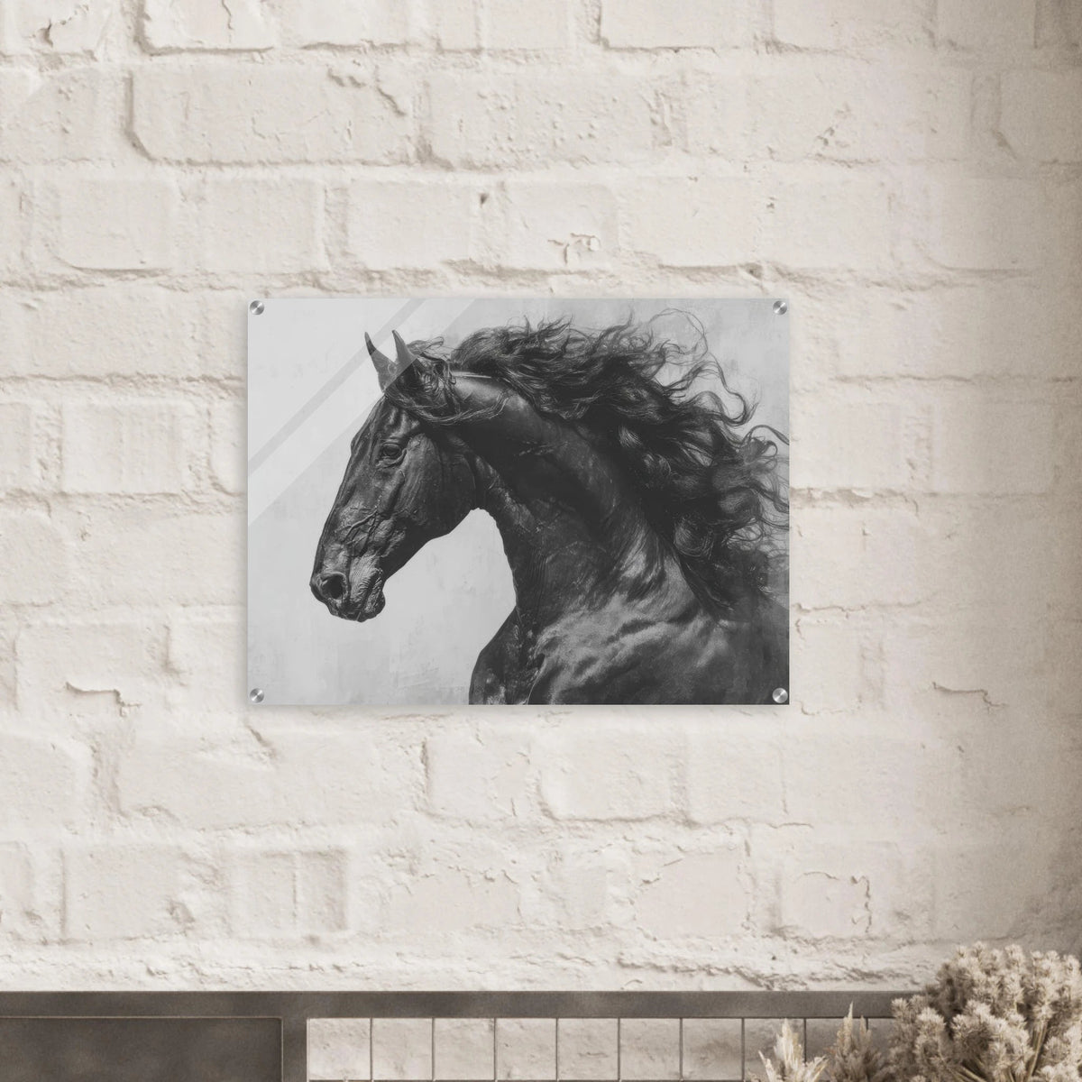 Majestic Black Stallion Head 0 - Shop Ai Art WebShop - Digital Art online Store