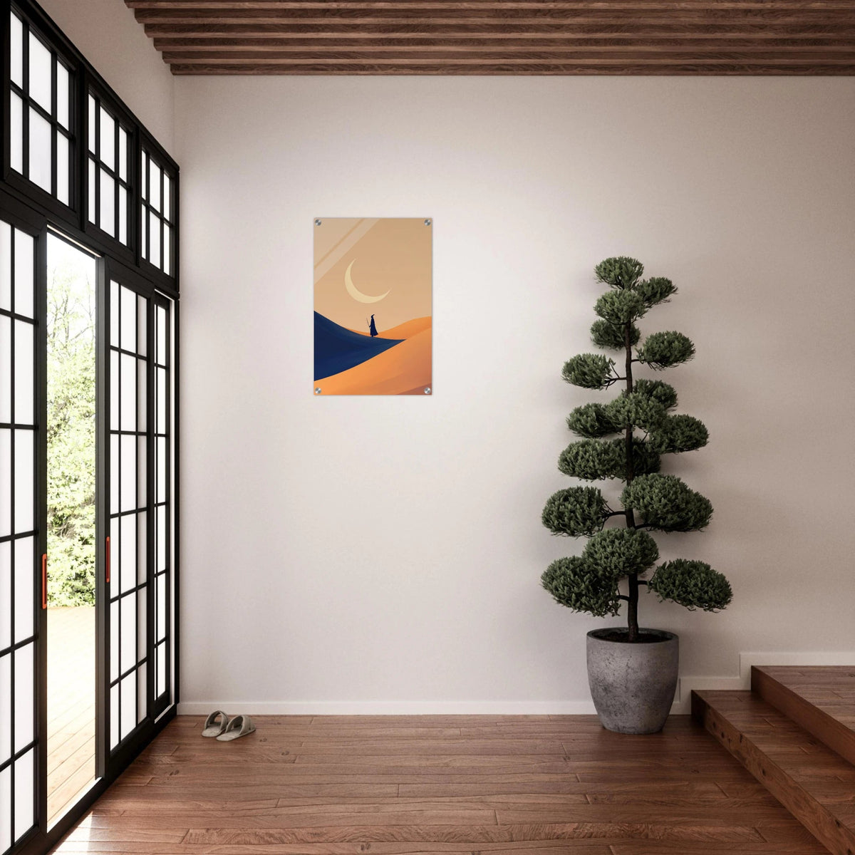 Minimalist Magical Landscape A sleek minimalist 3 - Shop Ai Art WebShop - Digital Art online Store