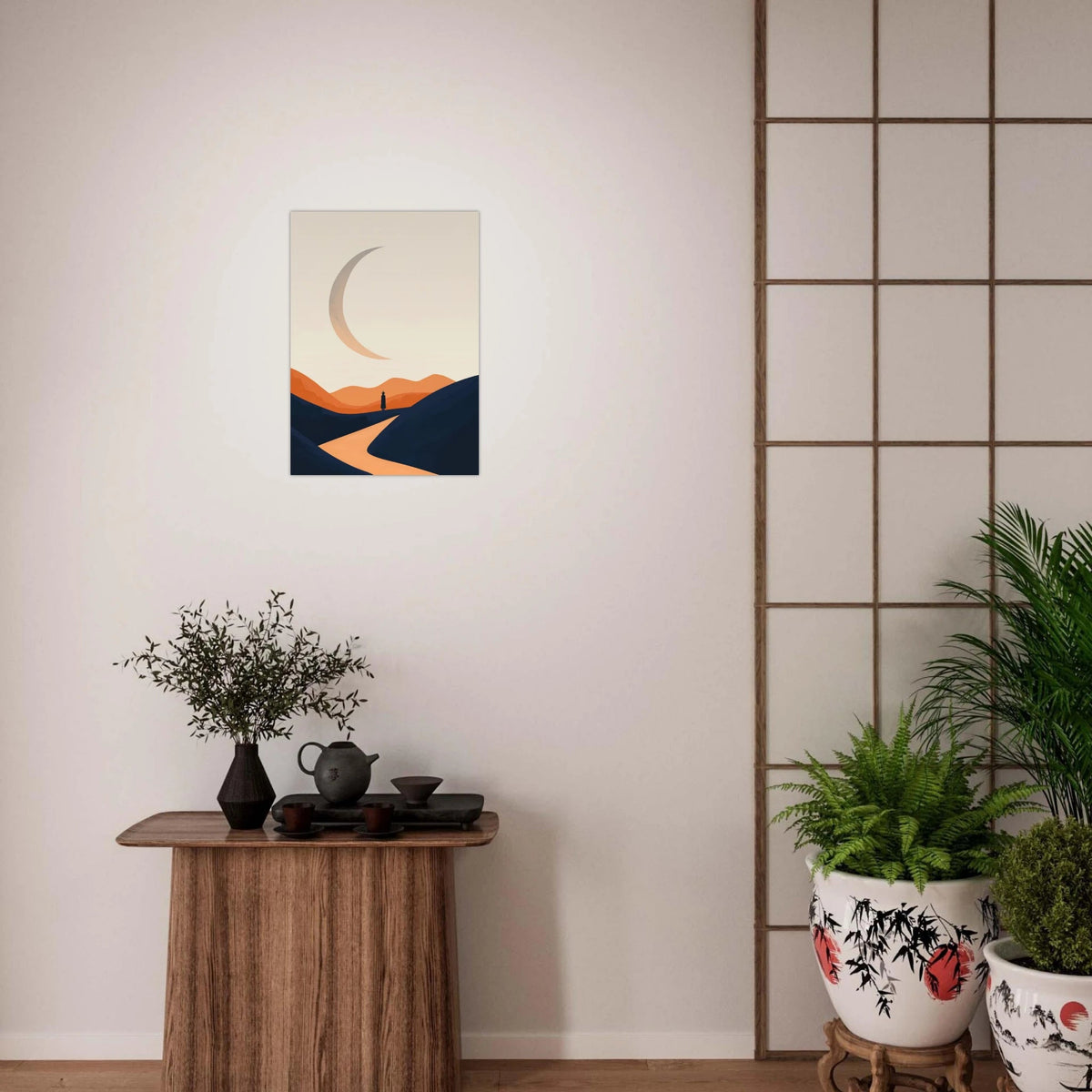 Minimalist Magical Landscape A sleek minimalist 4 - Shop Ai Art WebShop - Digital Art online Store