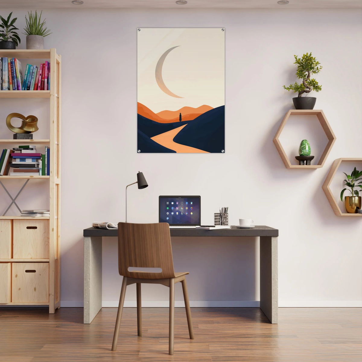 Minimalist Magical Landscape A sleek minimalist 4 - Shop Ai Art WebShop - Digital Art online Store