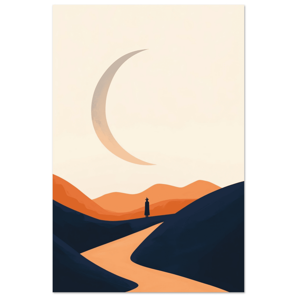 Minimalist Magical Landscape A sleek minimalist 4 - Shop Ai Art WebShop - Digital Art online Store