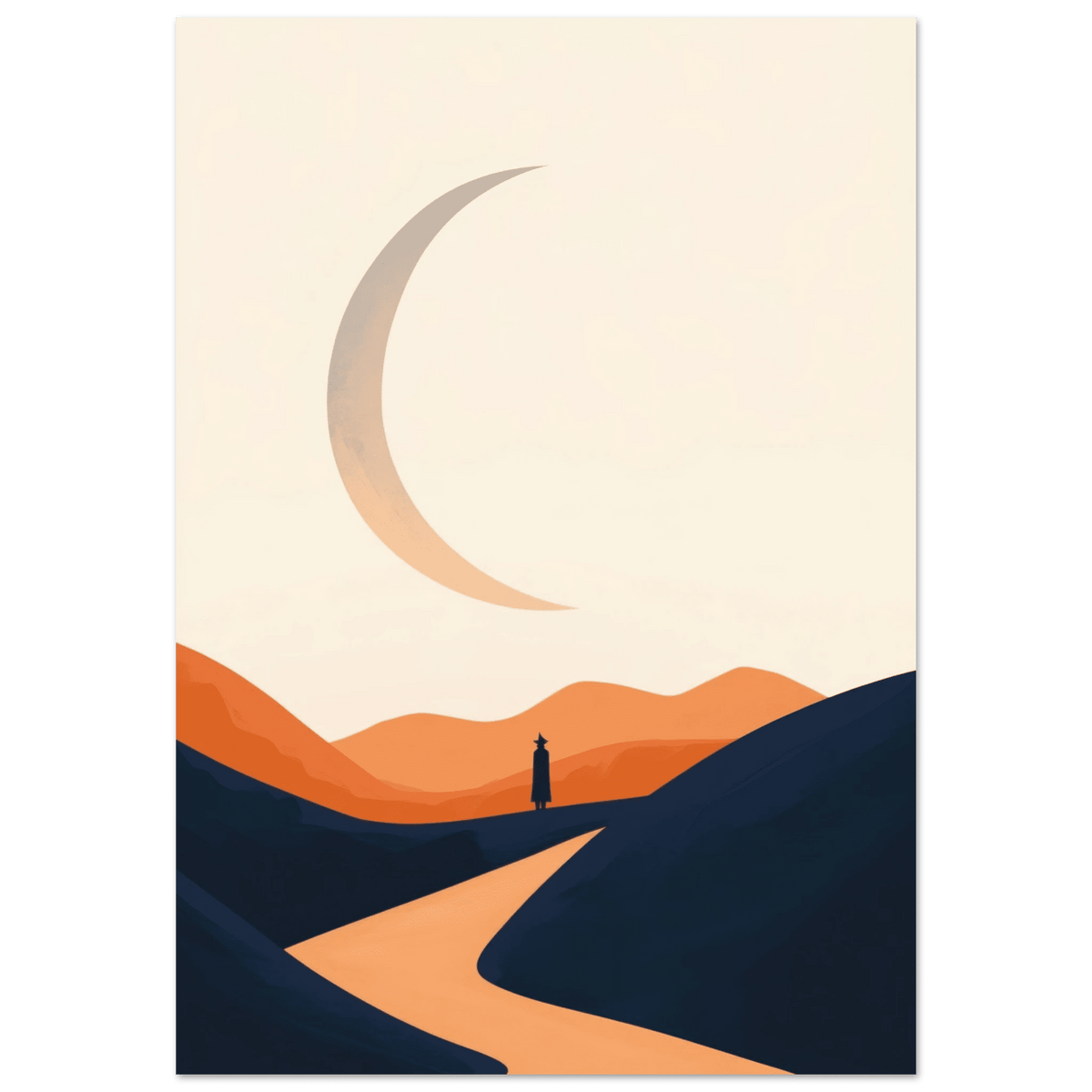 Minimalist Magical Landscape A sleek minimalist 4 - Shop Ai Art WebShop - Digital Art online Store