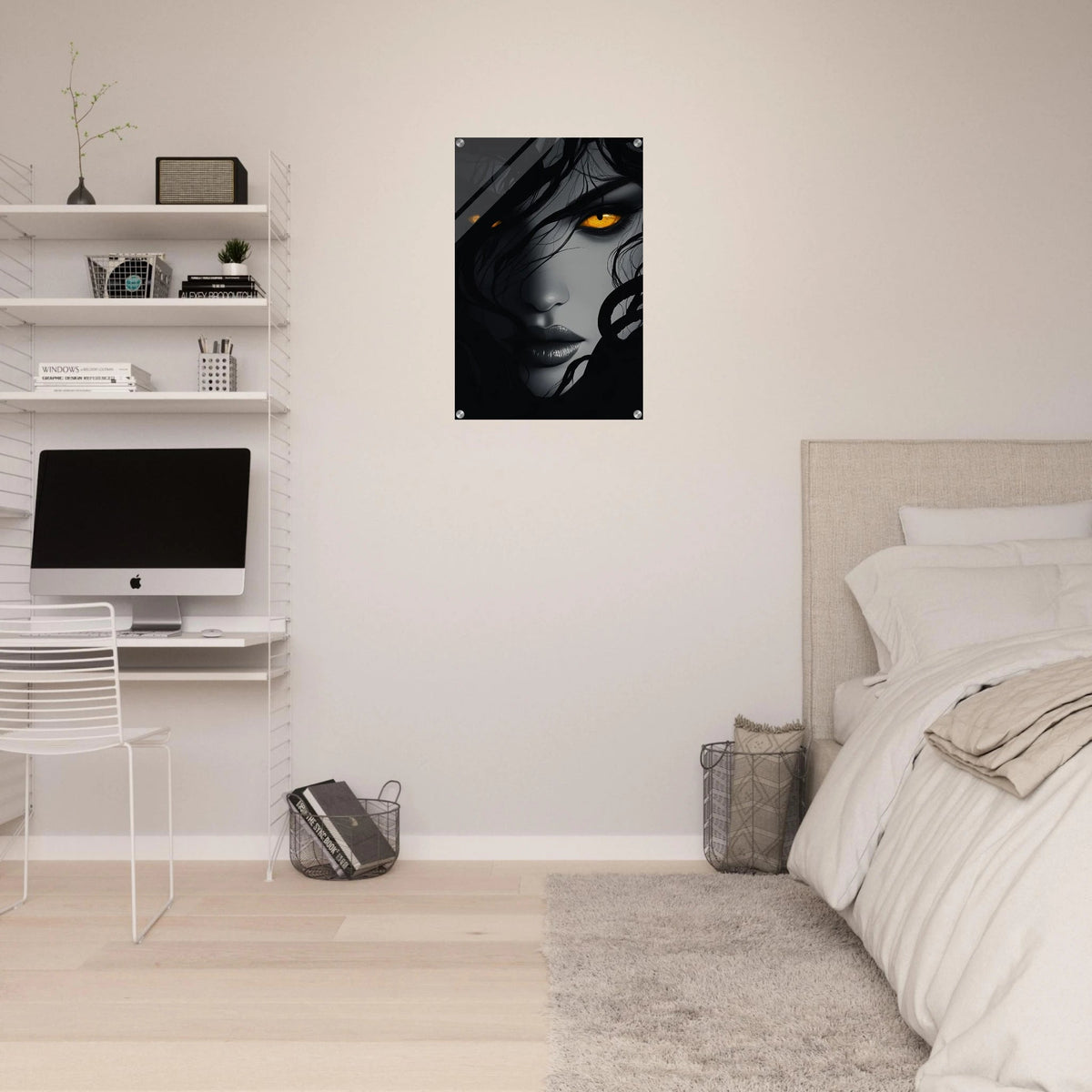 Minimalist Medusas Gaze Minimalism Tight - Focus 2 - Shop Ai Art WebShop - Digital Art online Store
