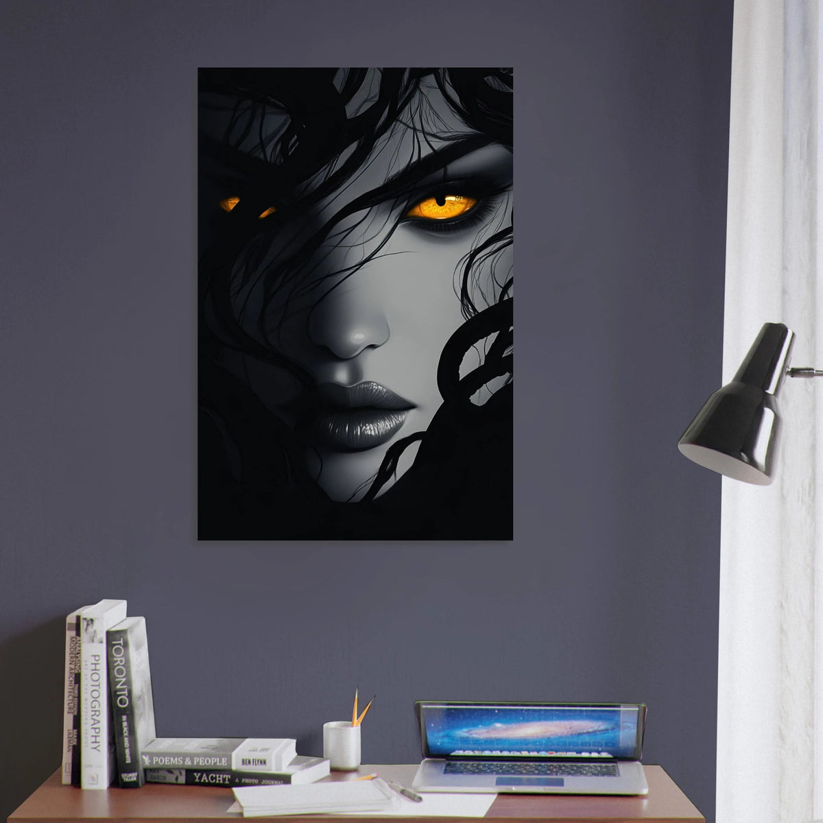 Minimalist Medusas Gaze Minimalism Tight - Focus 2 - Shop Ai Art WebShop - Digital Art online Store