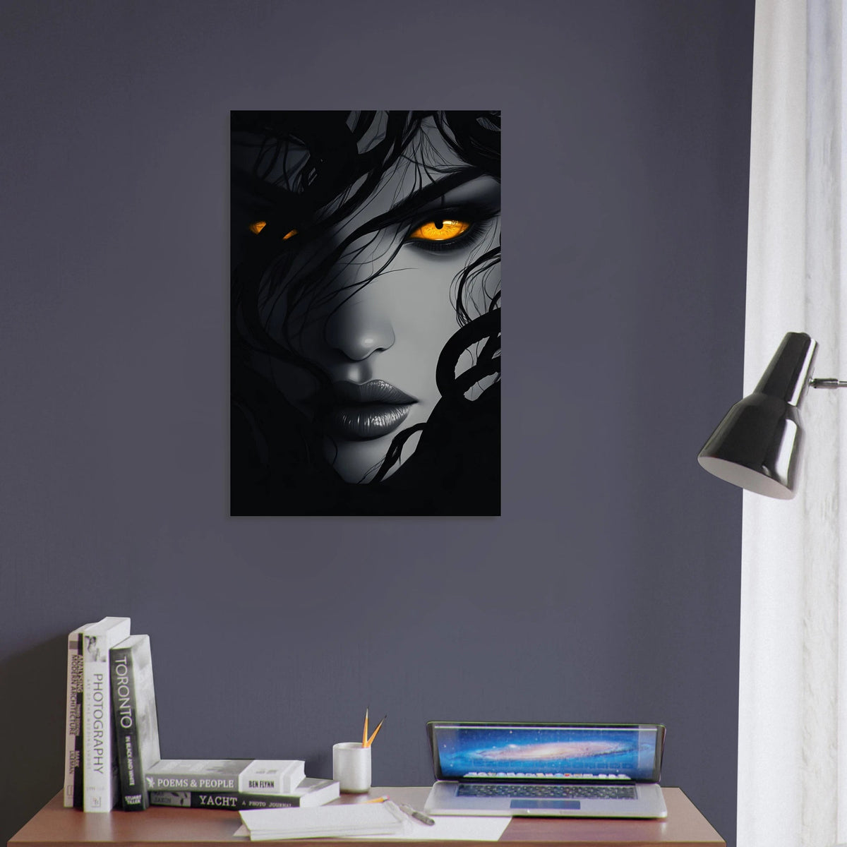 Minimalist Medusas Gaze Minimalism Tight - Focus 2 - Shop Ai Art WebShop - Digital Art online Store