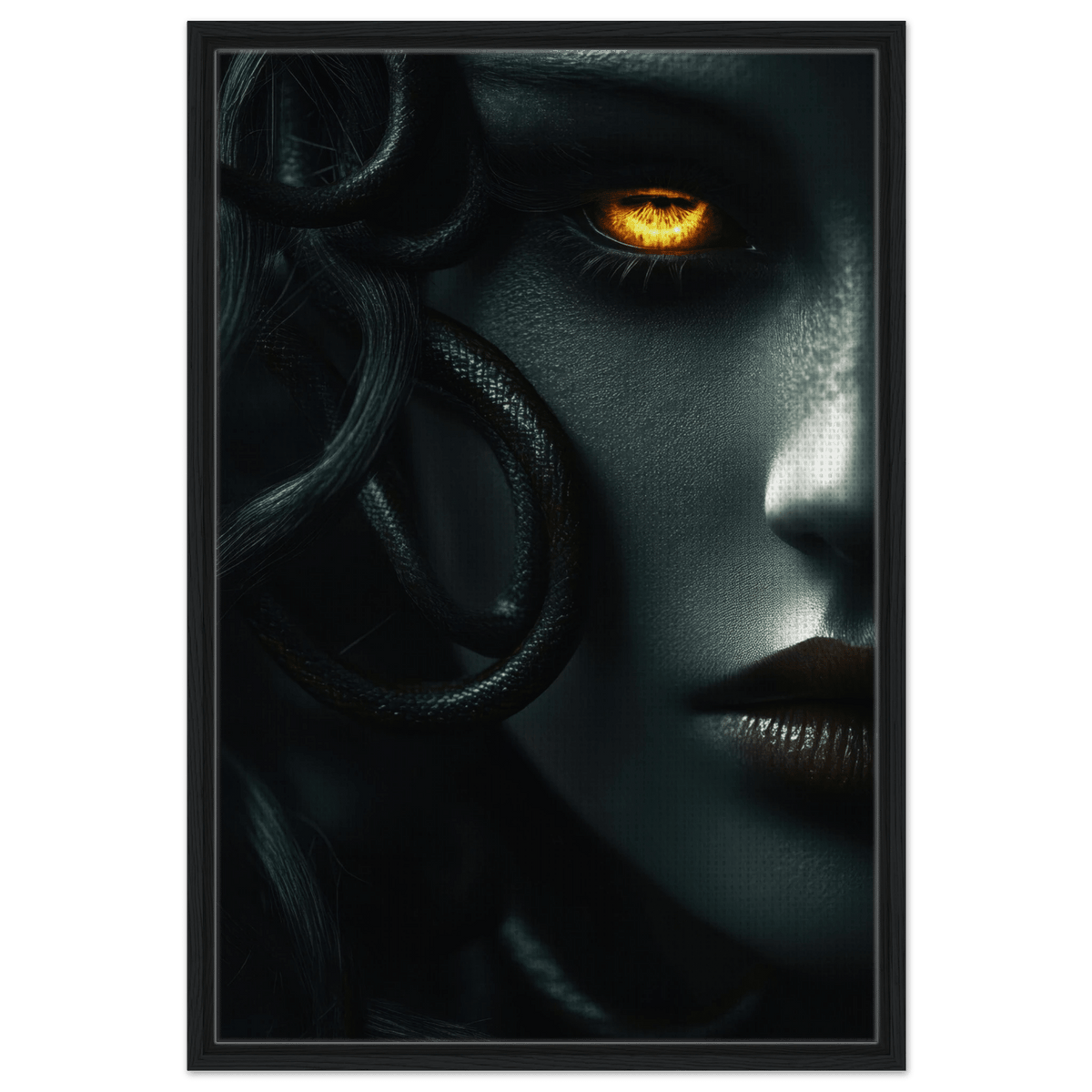 Minimalist Medusas Gaze Minimalism Tight - Focus - Shop Ai Art WebShop - Digital Art online Store
