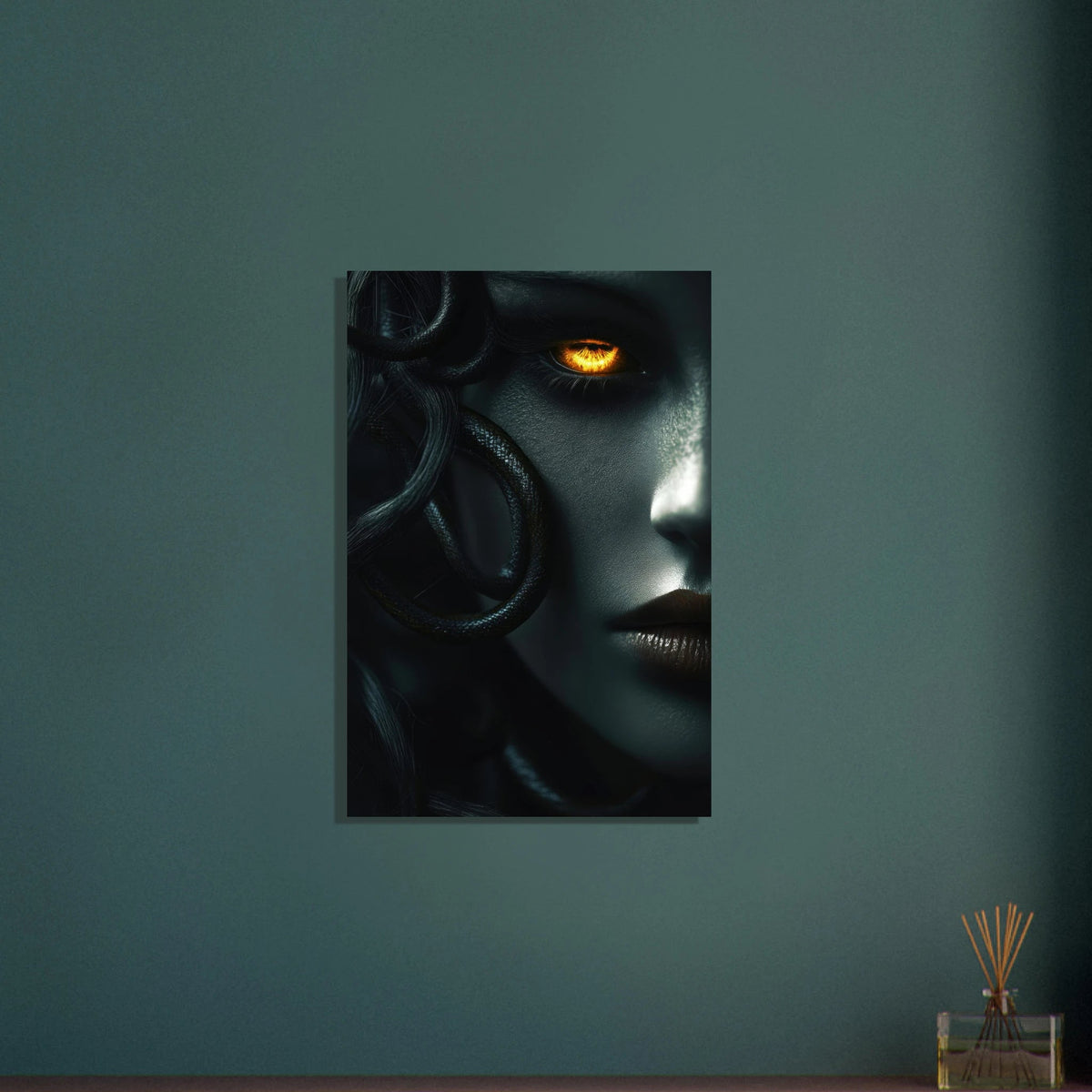 Minimalist Medusas Gaze Minimalism Tight - Focus - Shop Ai Art WebShop - Digital Art online Store