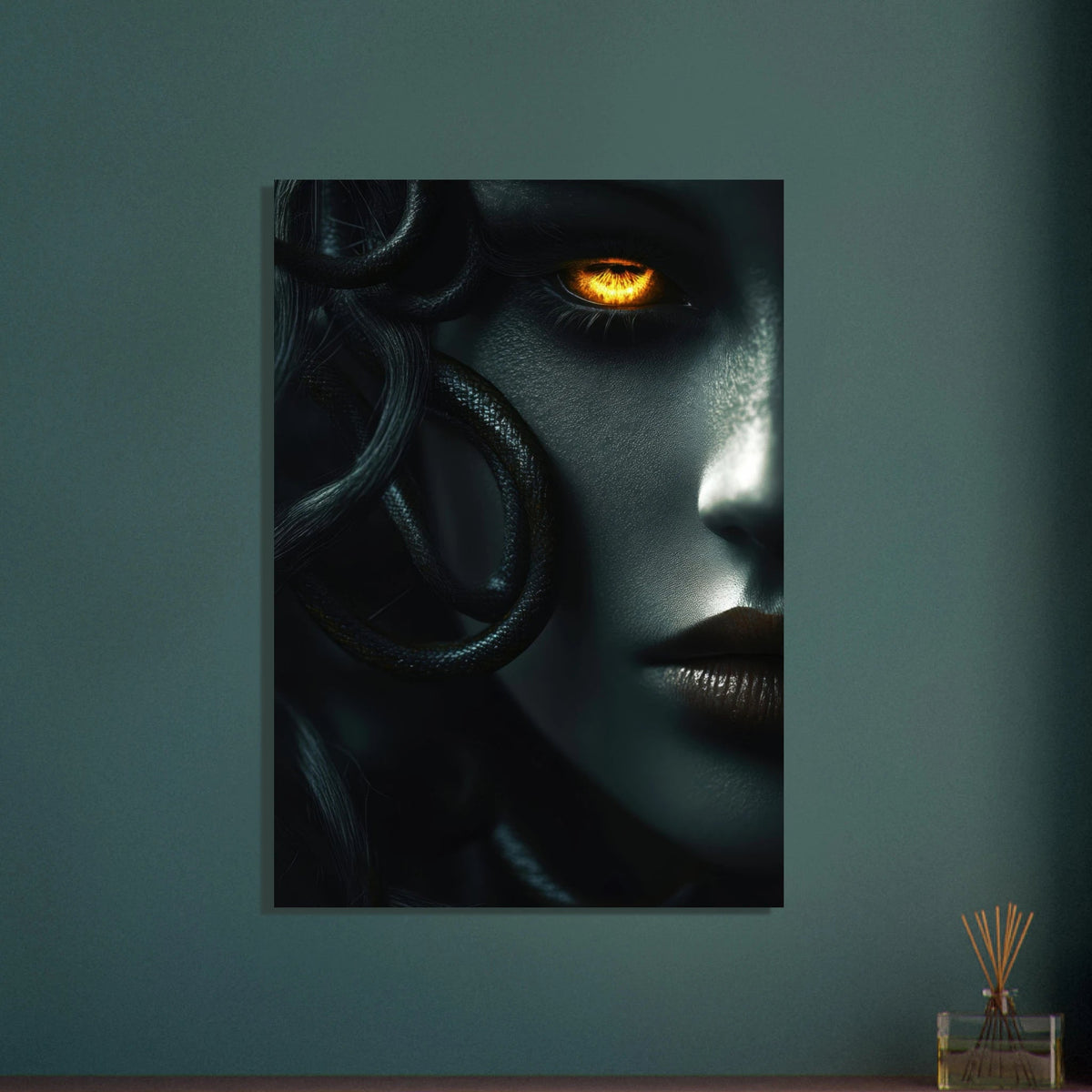 Minimalist Medusas Gaze Minimalism Tight - Focus - Shop Ai Art WebShop - Digital Art online Store