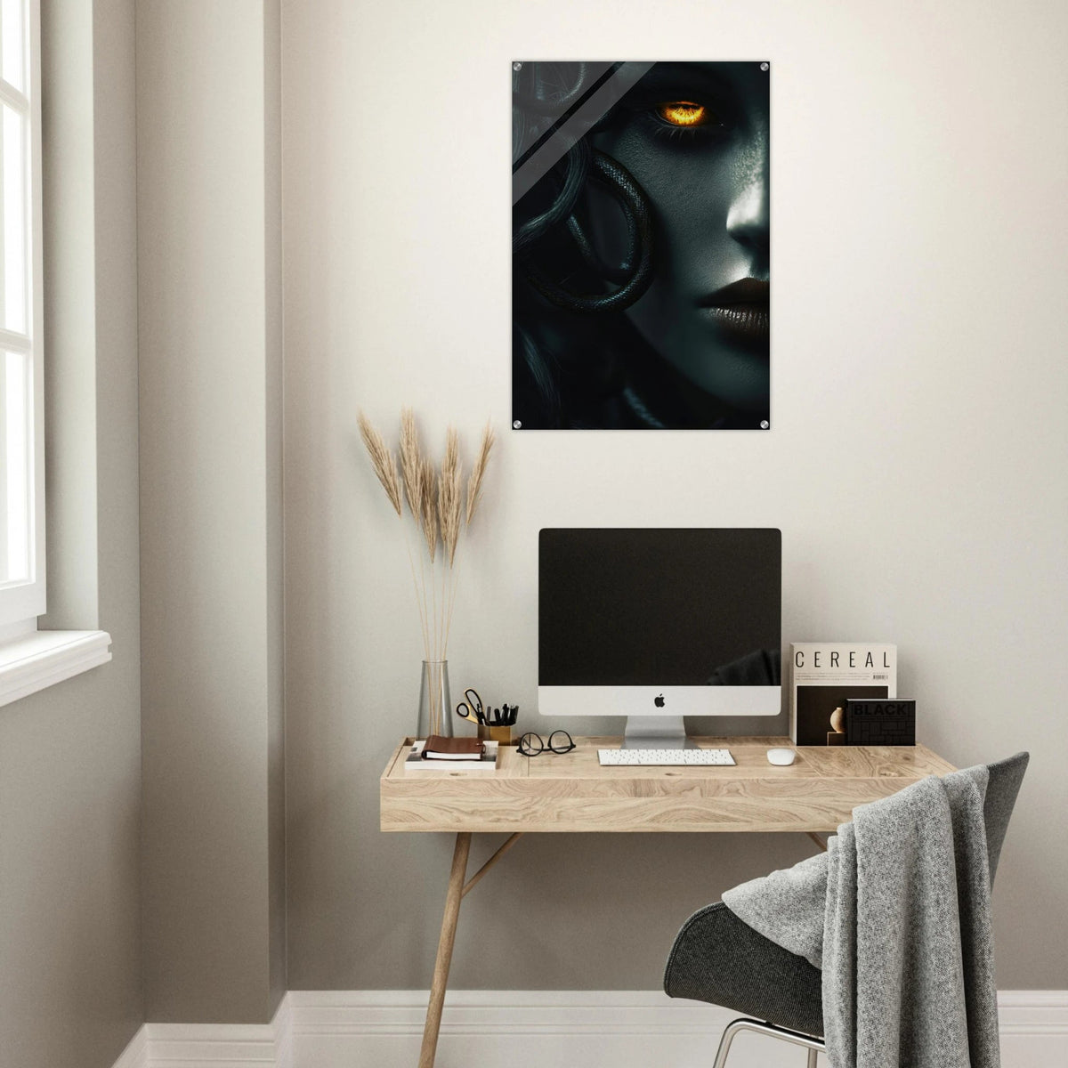 Minimalist Medusas Gaze Minimalism Tight - Focus - Shop Ai Art WebShop - Digital Art online Store