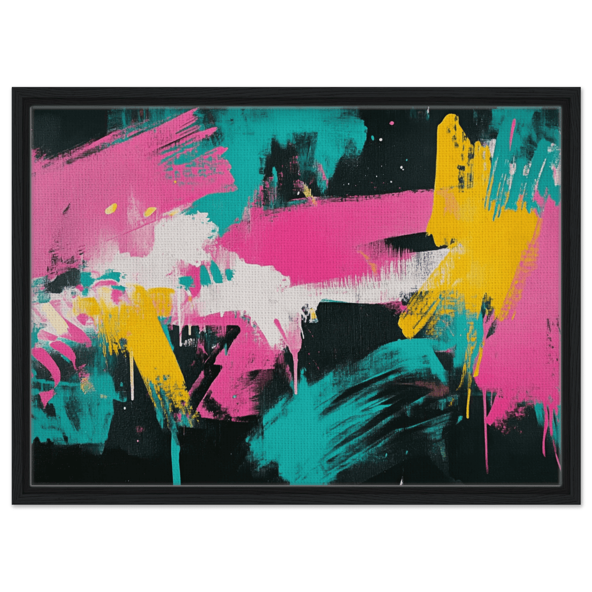 Neon Reverie An explosion of neon lights in pink - Shop Ai Art WebShop - Digital Art online Store