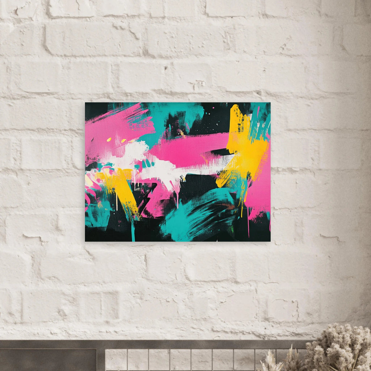 Neon Reverie An explosion of neon lights in pink - Shop Ai Art WebShop - Digital Art online Store