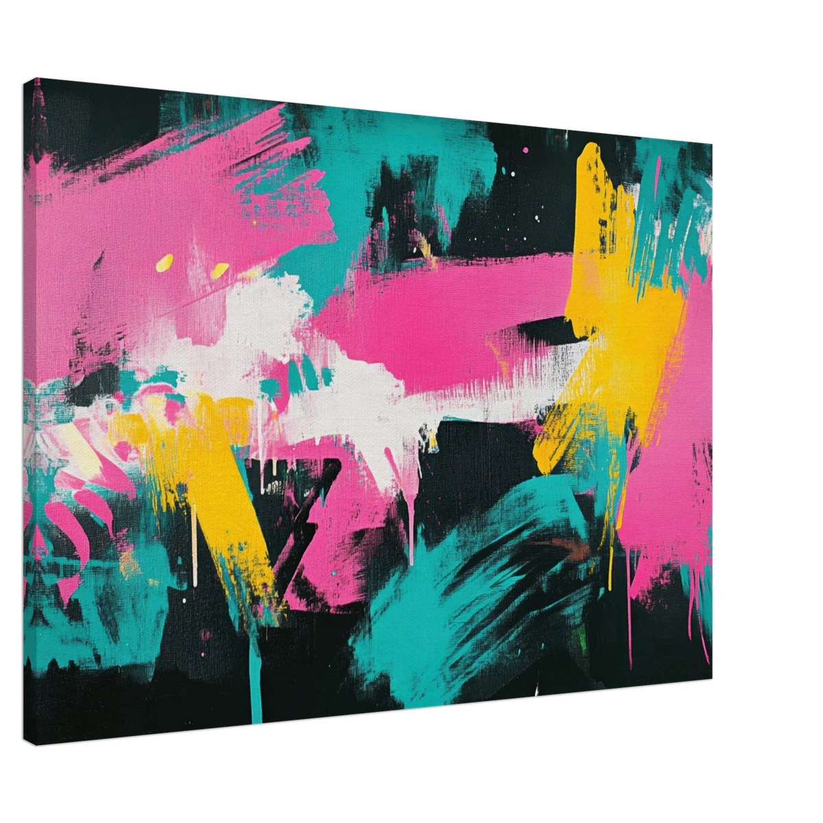 Neon Reverie An explosion of neon lights in pink - Shop Ai Art WebShop - Digital Art online Store