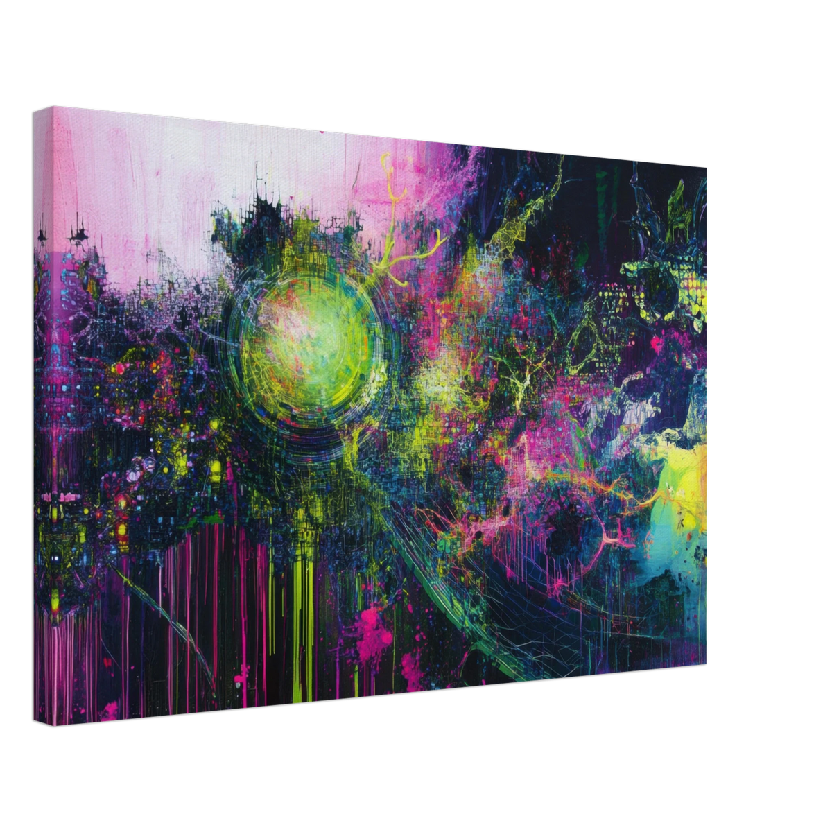Neural Cataclysm A tangled web of luminous snap - Shop Ai Art WebShop - Digital Art online Store