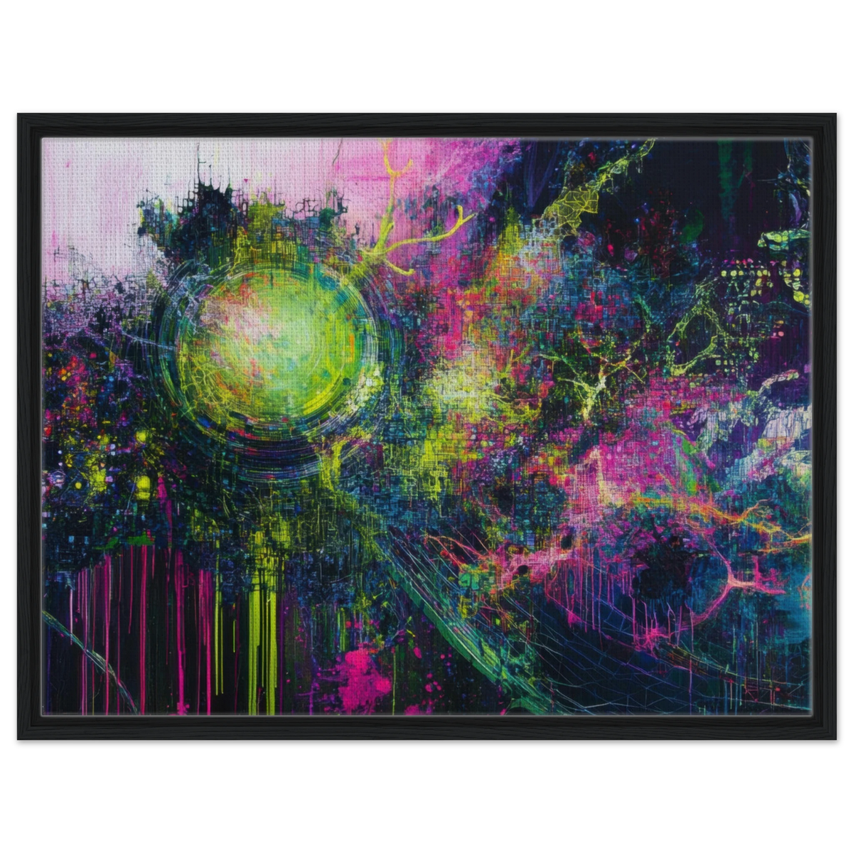 Neural Cataclysm A tangled web of luminous snap - Shop Ai Art WebShop - Digital Art online Store