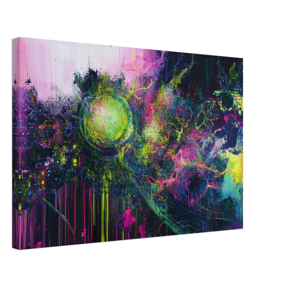 Neural Cataclysm A tangled web of luminous snap - Shop Ai Art WebShop - Digital Art online Store