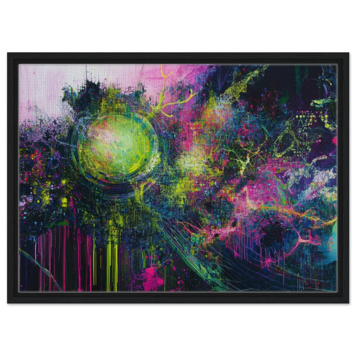 Neural Cataclysm A tangled web of luminous snap - Shop Ai Art WebShop - Digital Art online Store