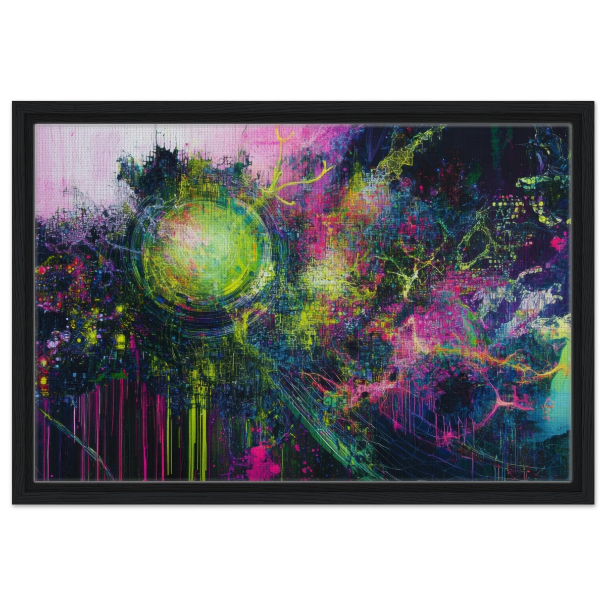 Neural Cataclysm A tangled web of luminous snap - Shop Ai Art WebShop - Digital Art online Store