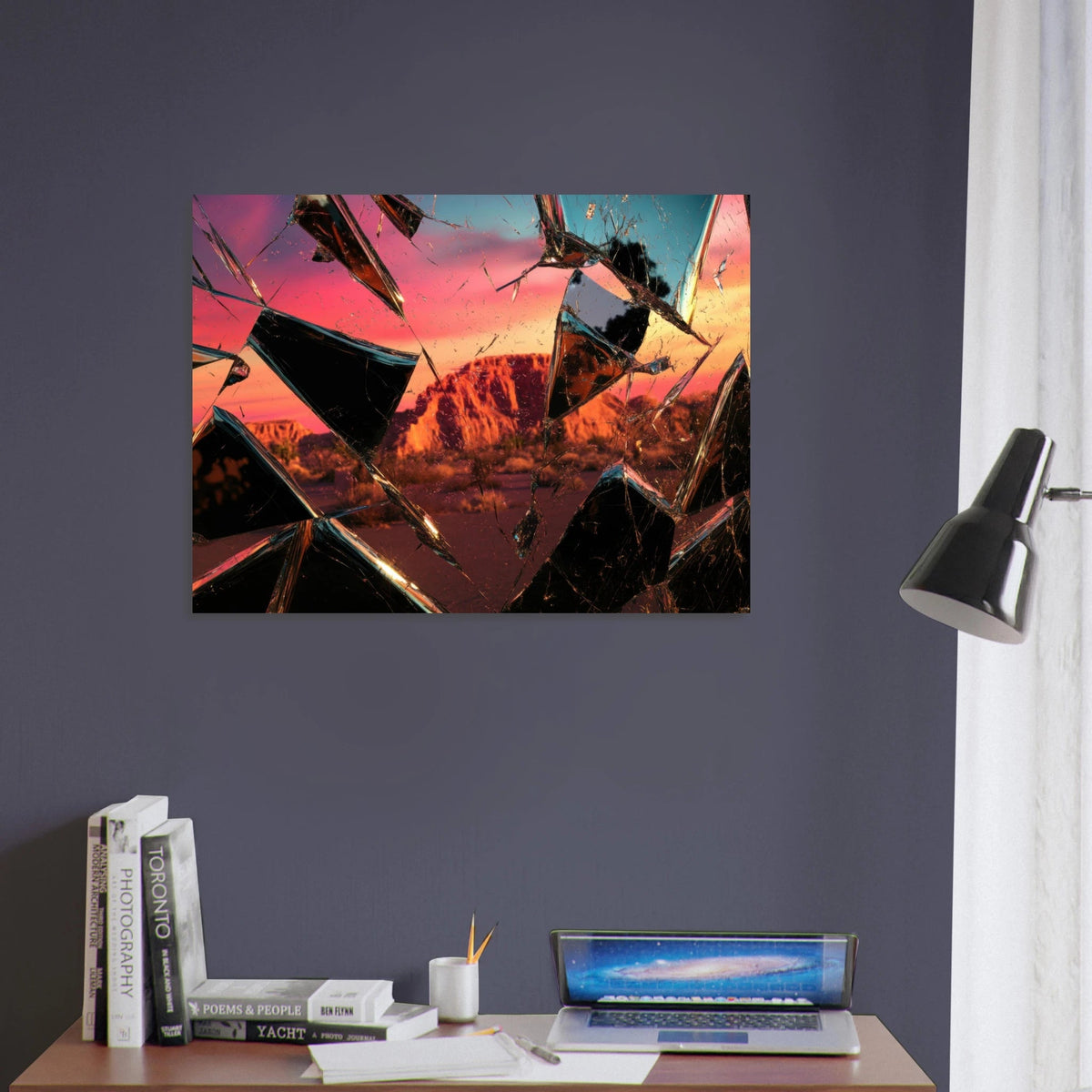 Obsidian Mirage Jagged shards of reflective black 2 - Shop Ai Art WebShop - Digital Art online Store