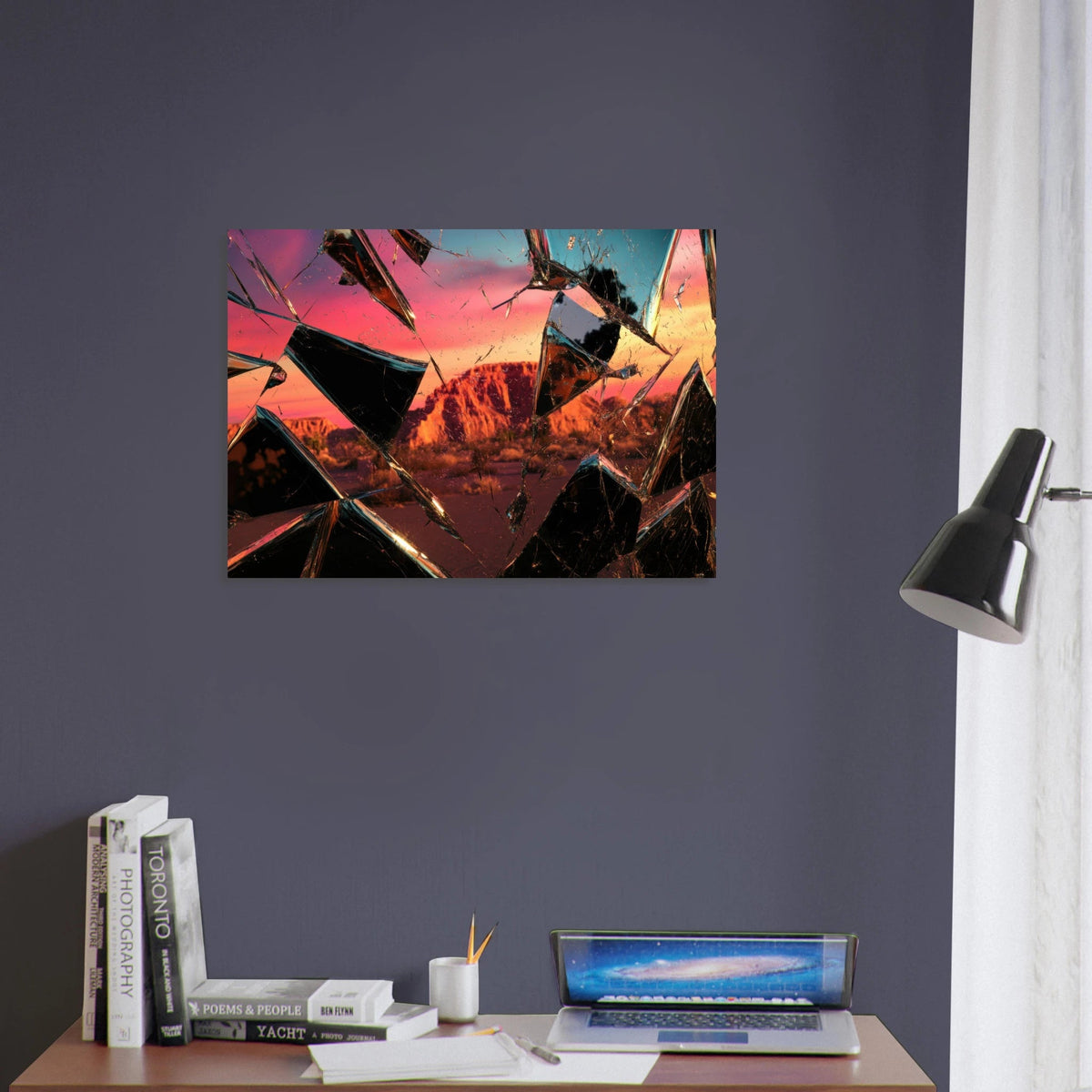 Obsidian Mirage Jagged shards of reflective black 2 - Shop Ai Art WebShop - Digital Art online Store