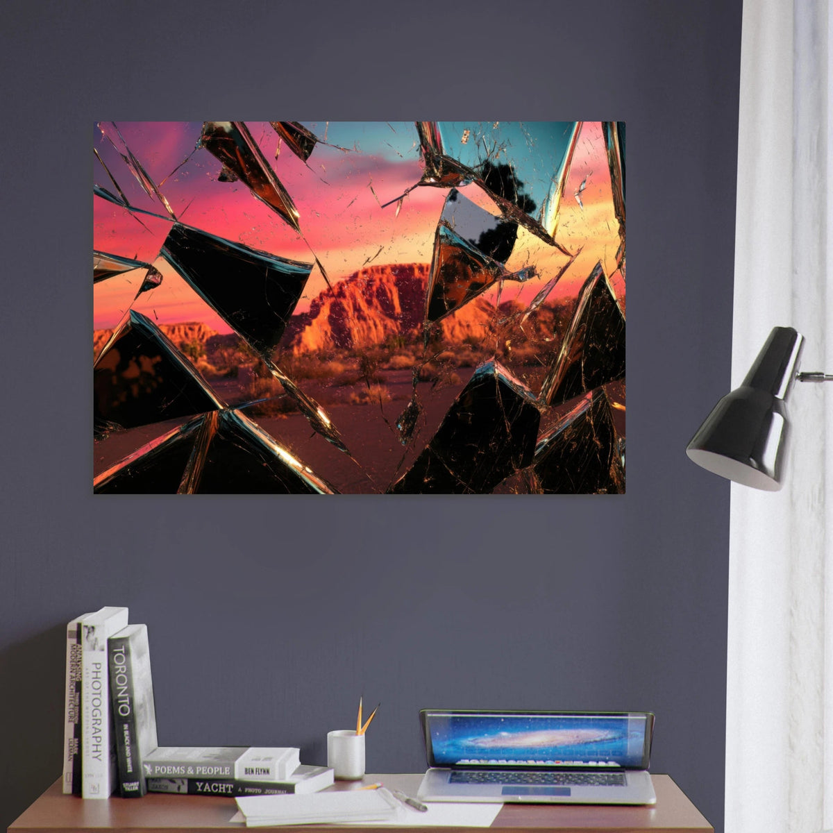 Obsidian Mirage Jagged shards of reflective black 2 - Shop Ai Art WebShop - Digital Art online Store