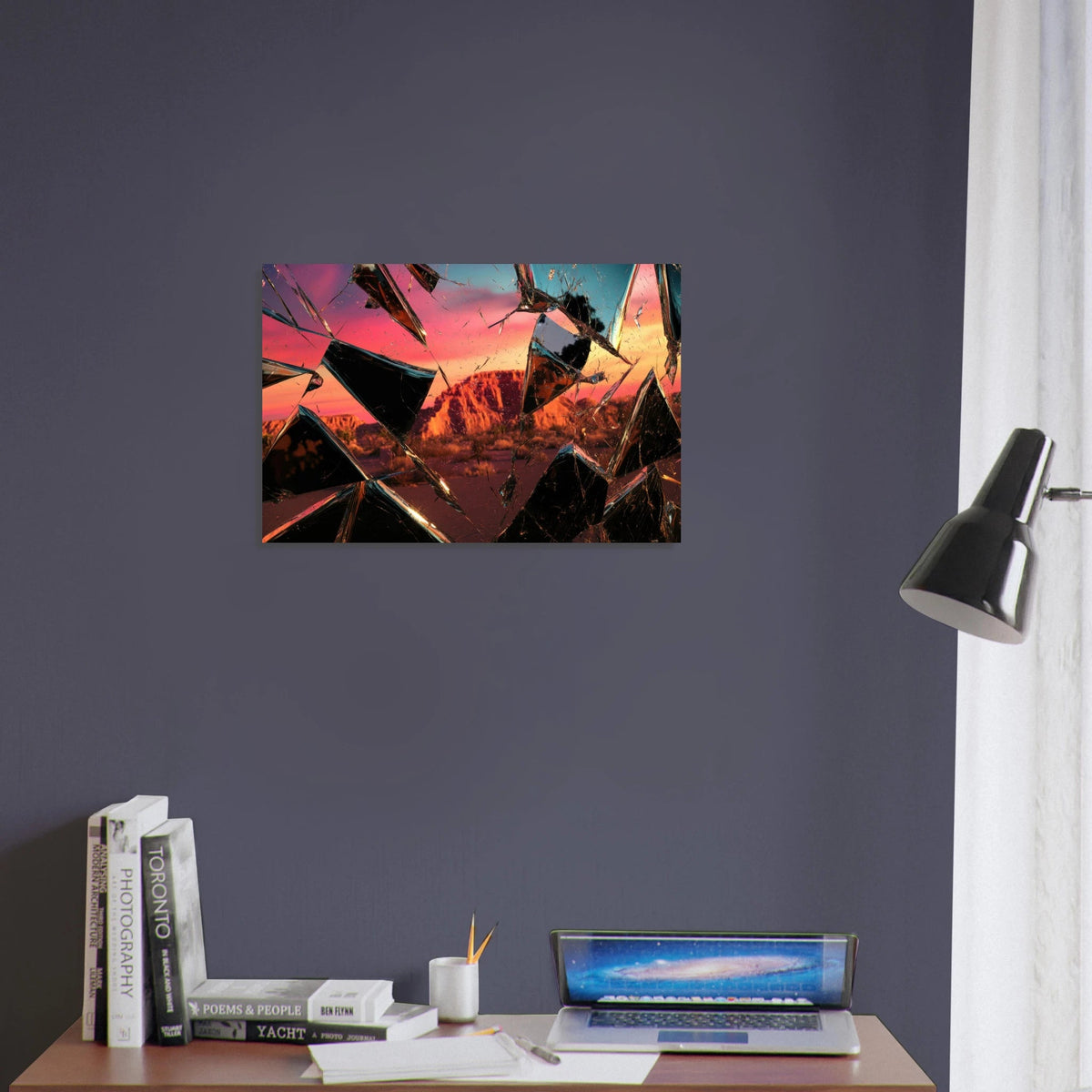 Obsidian Mirage Jagged shards of reflective black 2 - Shop Ai Art WebShop - Digital Art online Store