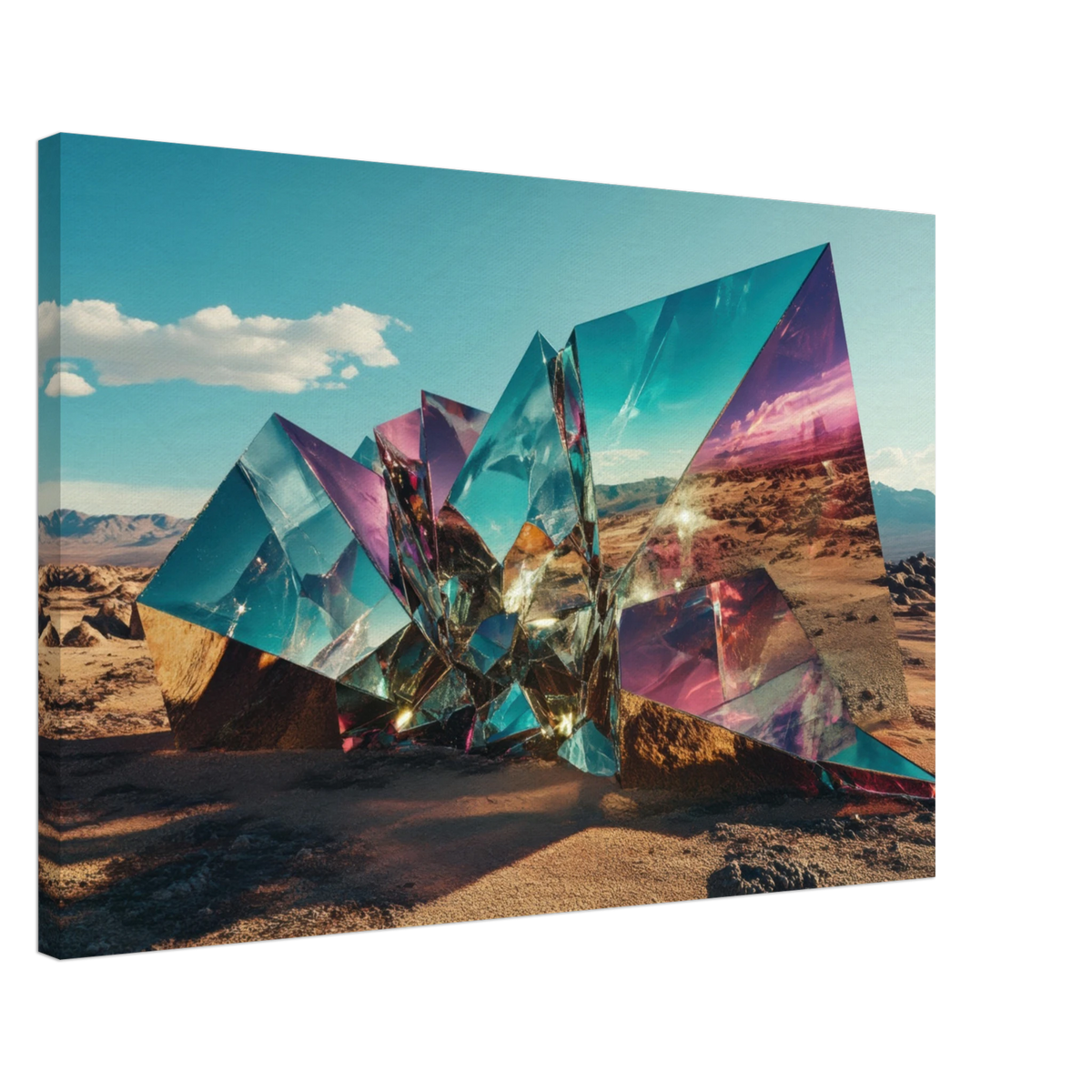 Obsidian Mirage Jagged shards of reflective black - Shop Ai Art WebShop - Digital Art online Store
