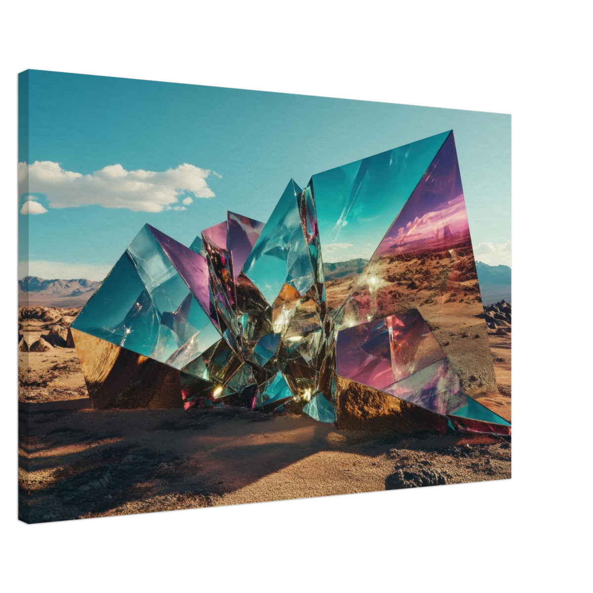 Obsidian Mirage Jagged shards of reflective black - Shop Ai Art WebShop - Digital Art online Store