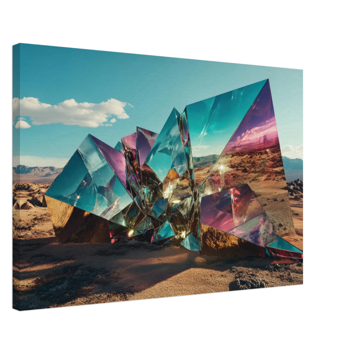 Obsidian Mirage Jagged shards of reflective black - Shop Ai Art WebShop - Digital Art online Store