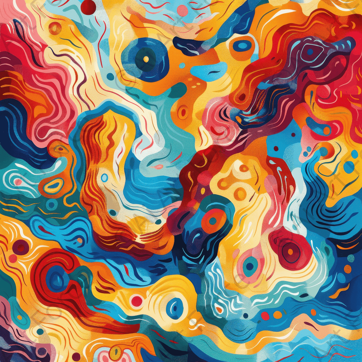 Old culture of Australia in abstract style 2 - Shop Ai Art WebShop - Digital Art online Store