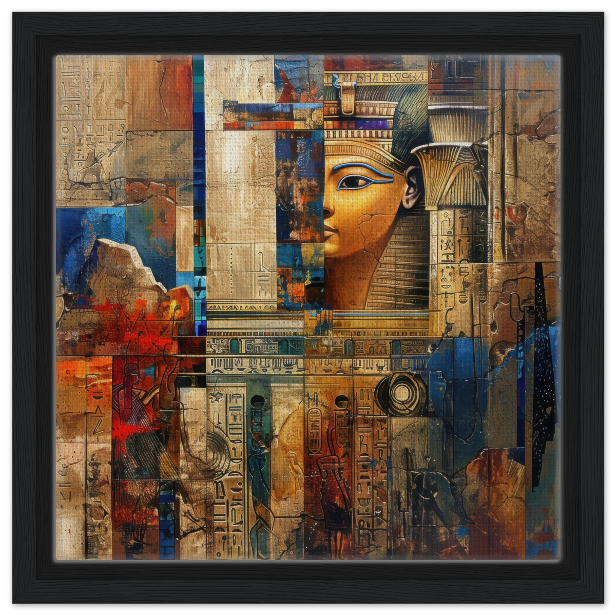 Old culture of Egypt in abstract style - Shop Ai Art WebShop - Digital Art online Store