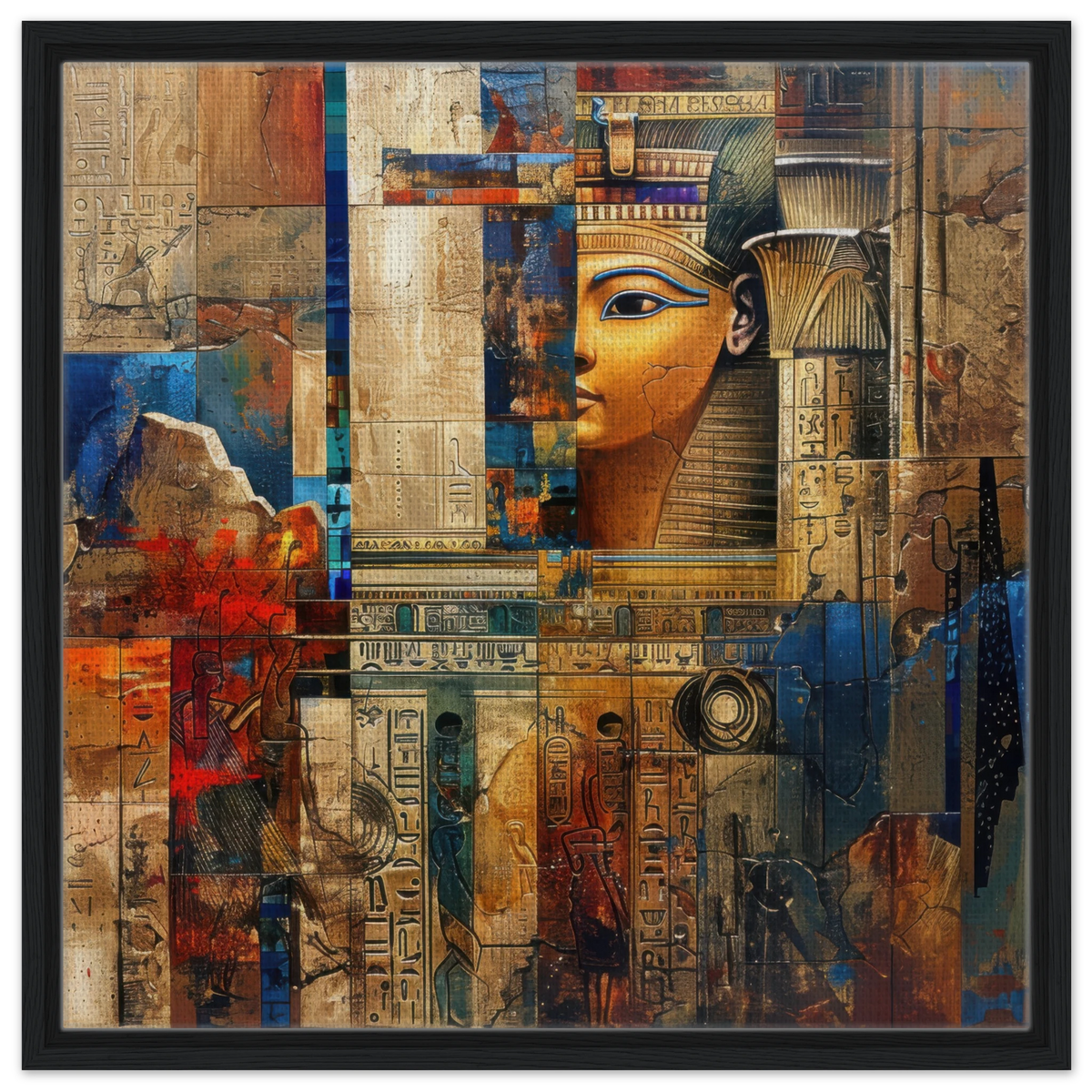 Old culture of Egypt in abstract style - Shop Ai Art WebShop - Digital Art online Store