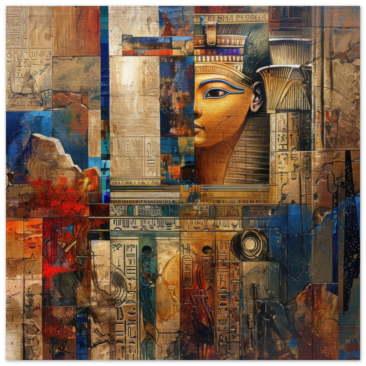 Old culture of Egypt in abstract style - Shop Ai Art WebShop - Digital Art online Store