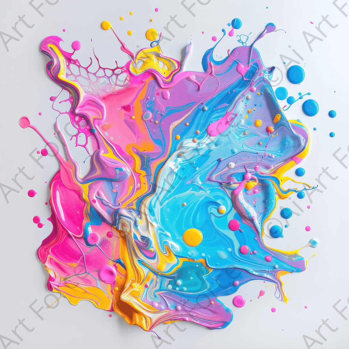 Paint Splash Painting - Shop Ai Art WebShop - Digital Art online Store