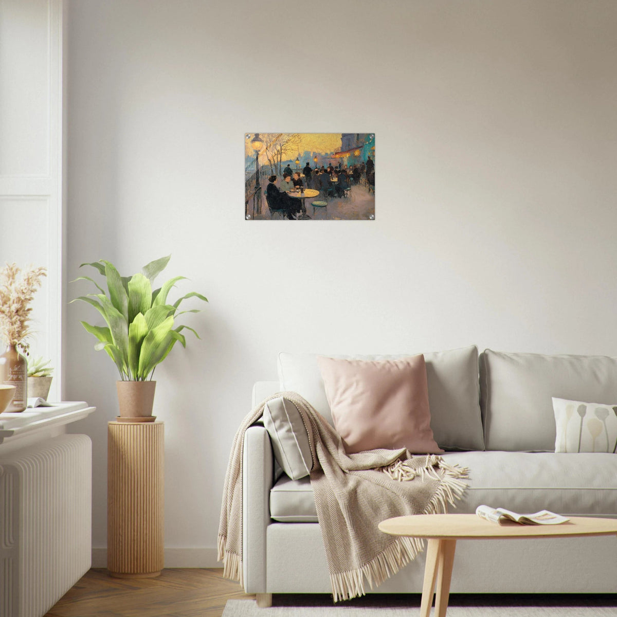 Parisian Cafe at Twilight A bustling cafe tears 2 - Shop Ai Art WebShop - Digital Art online Store