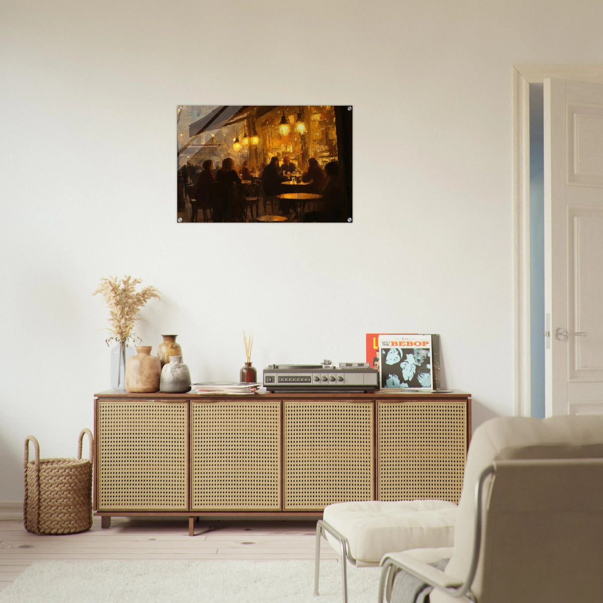 Parisian Cafe at Twilight A bustling cafe tears 4 - Shop Ai Art WebShop - Digital Art online Store