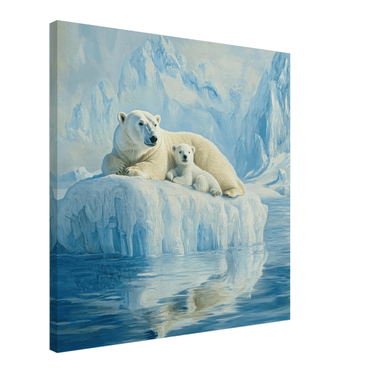 Polar Bears on an Iceberg 1 - Shop Ai Art WebShop - Digital Art online Store