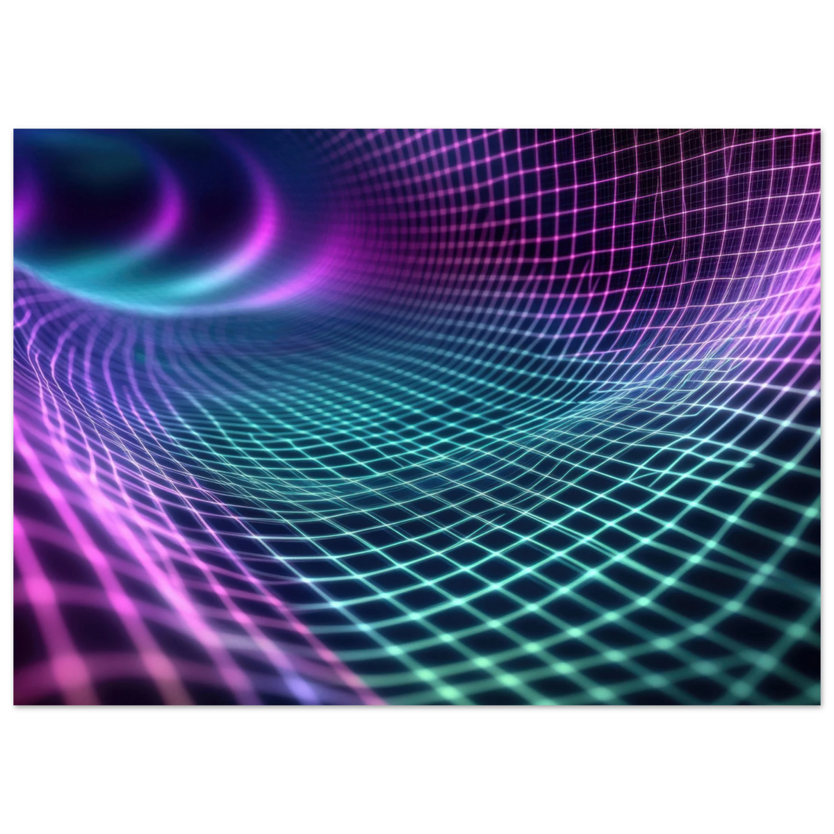 Quantum Reverberation Cascading waves of transit 2 - Shop Ai Art WebShop - Digital Art online Store