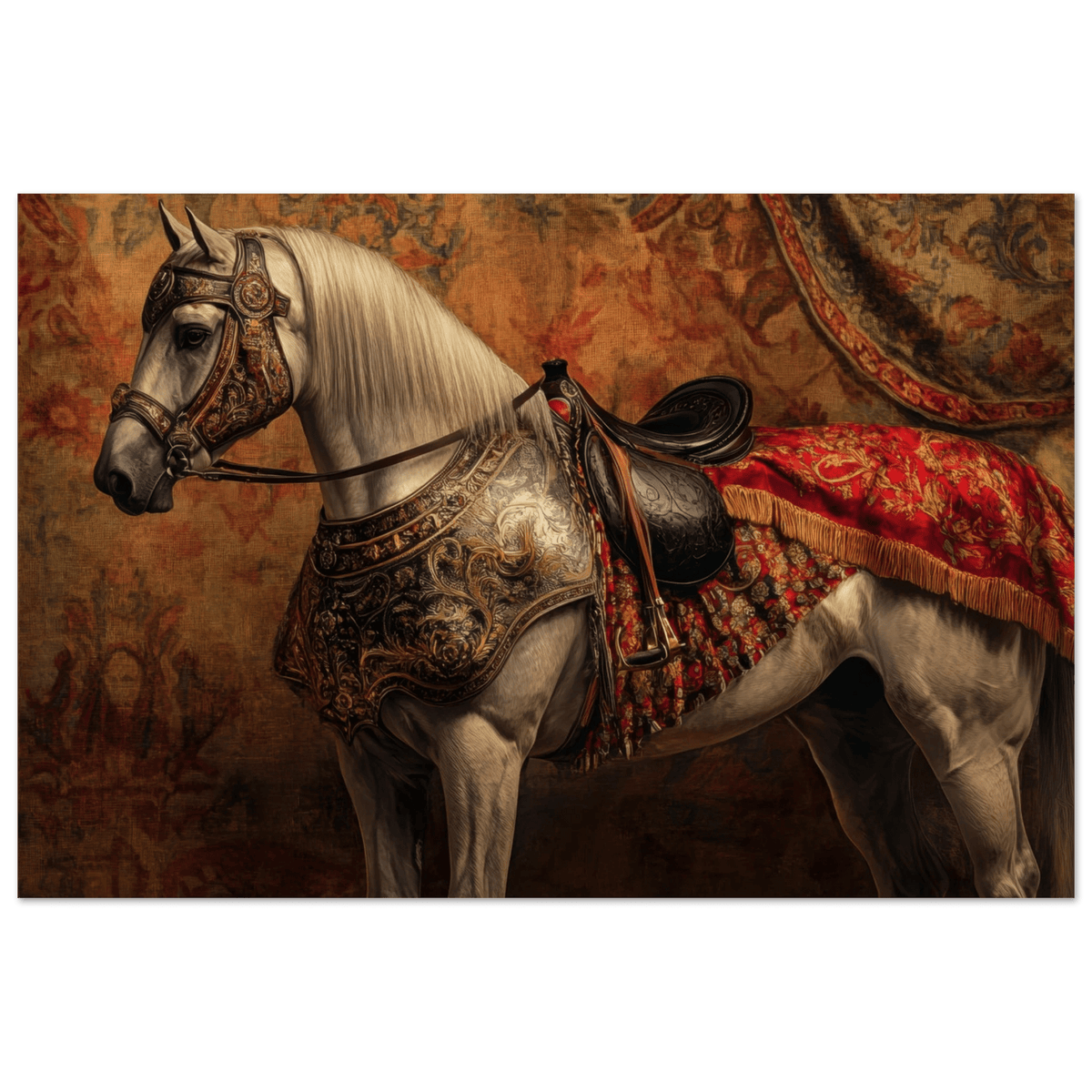 Renaissance Portrait of a Noble Horse A dignified 2 - Shop Ai Art WebShop - Digital Art online Store