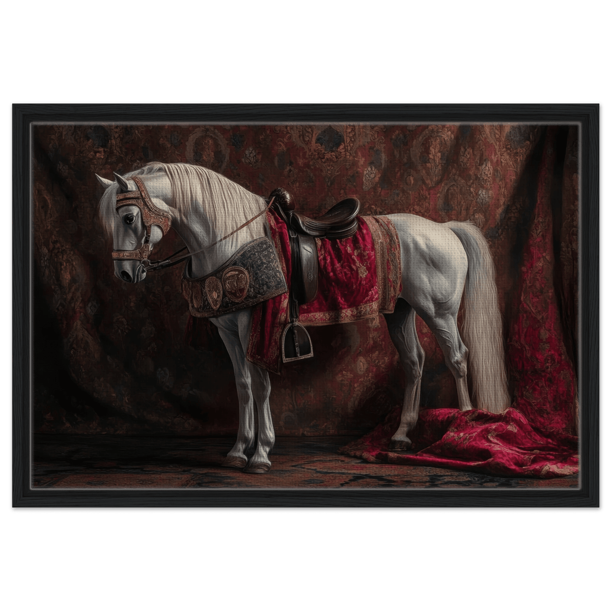 Renaissance Portrait of a Noble Horse A dignified 4 - Shop Ai Art WebShop - Digital Art online Store