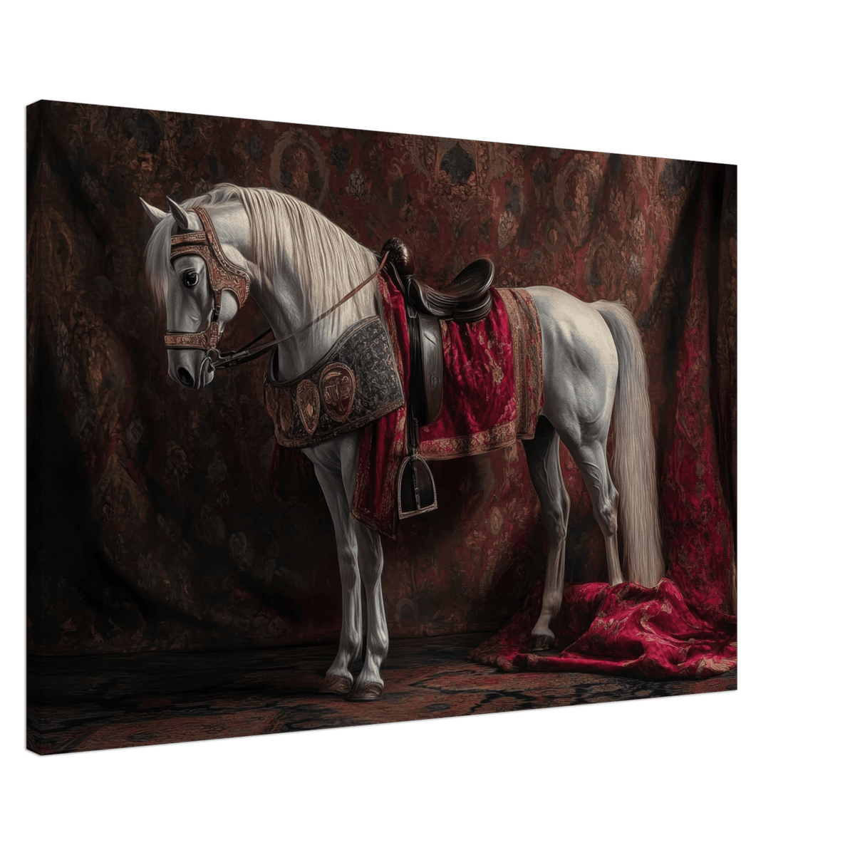 Renaissance Portrait of a Noble Horse A dignified 4 - Shop Ai Art WebShop - Digital Art online Store