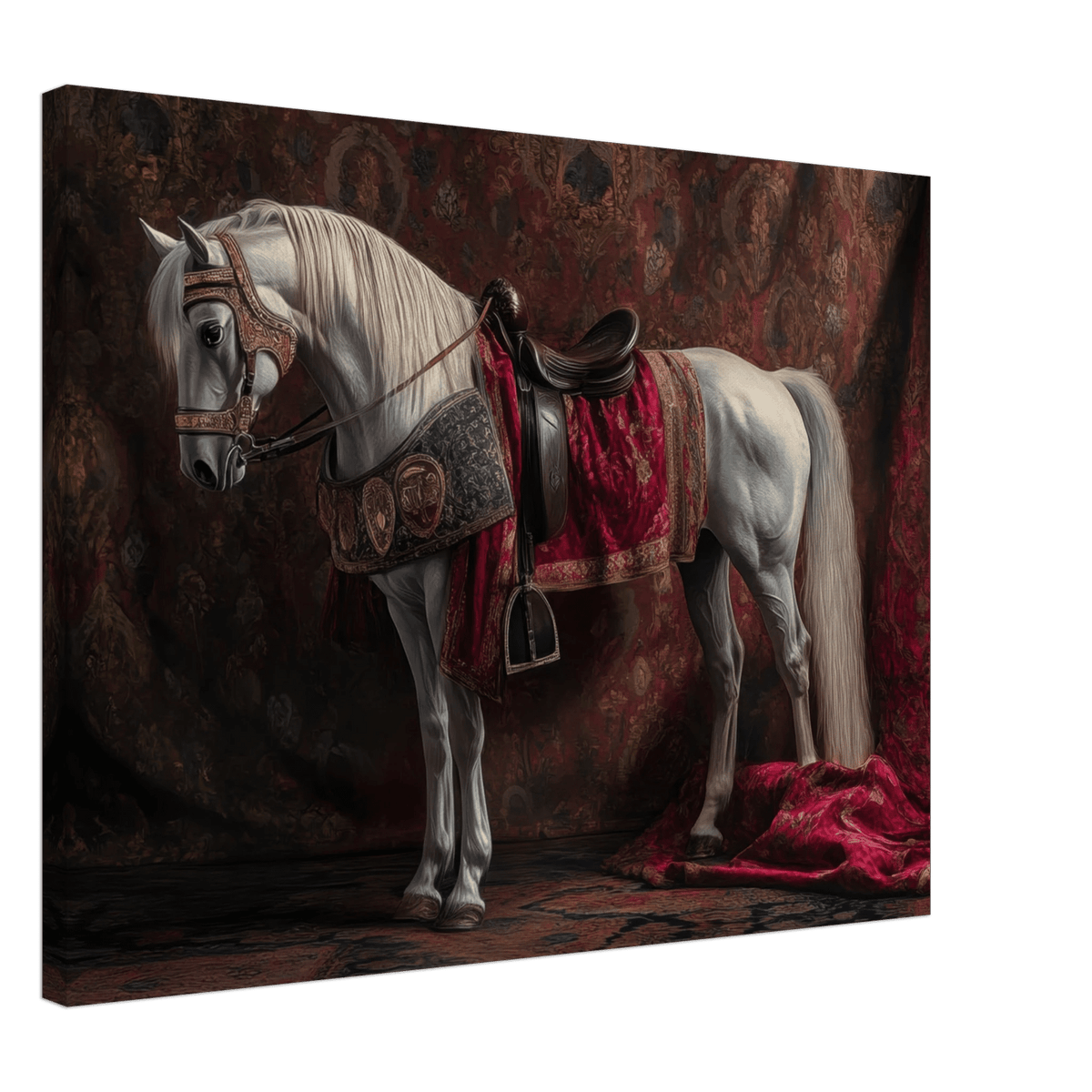 Renaissance Portrait of a Noble Horse A dignified 4 - Shop Ai Art WebShop - Digital Art online Store