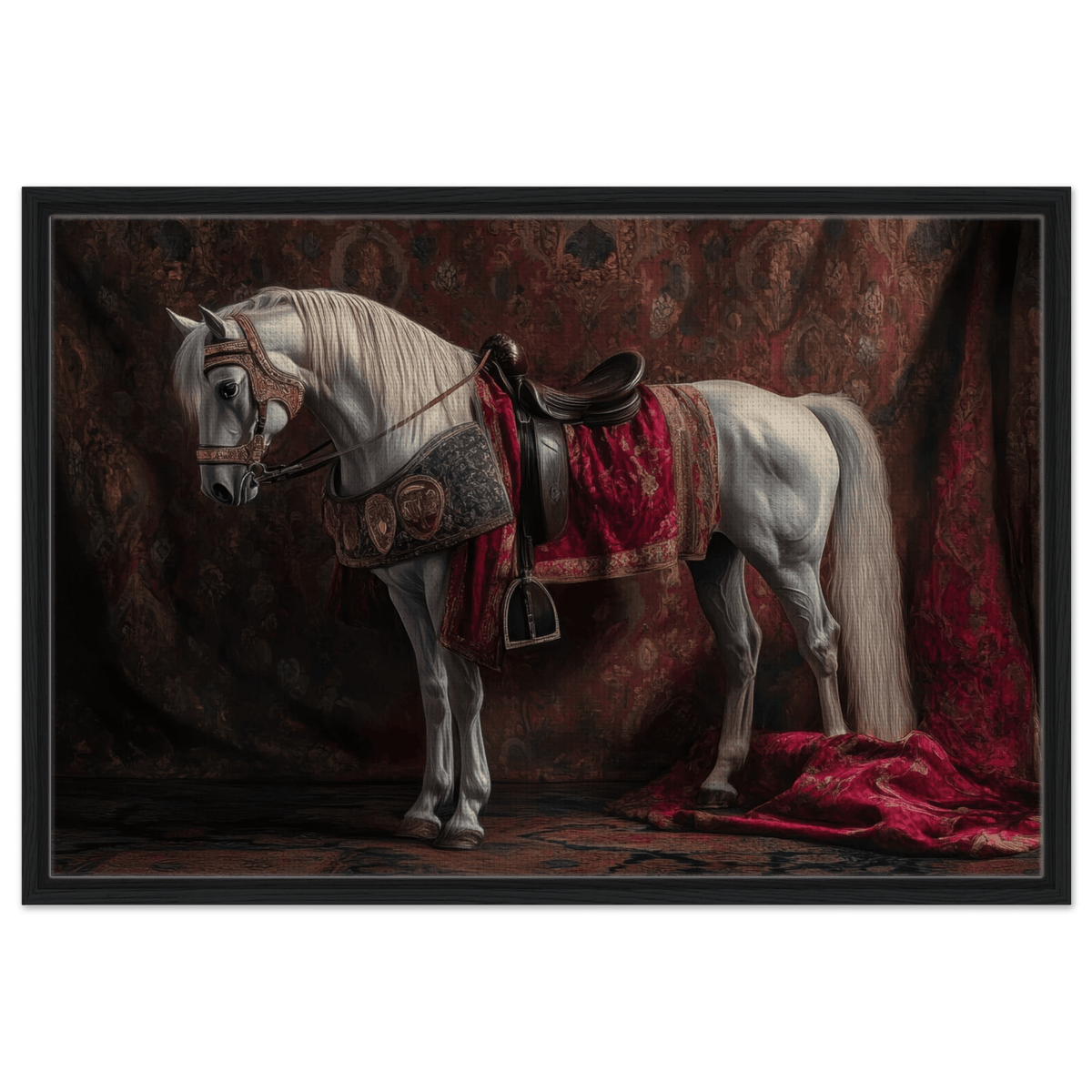 Renaissance Portrait of a Noble Horse A dignified 4 - Shop Ai Art WebShop - Digital Art online Store