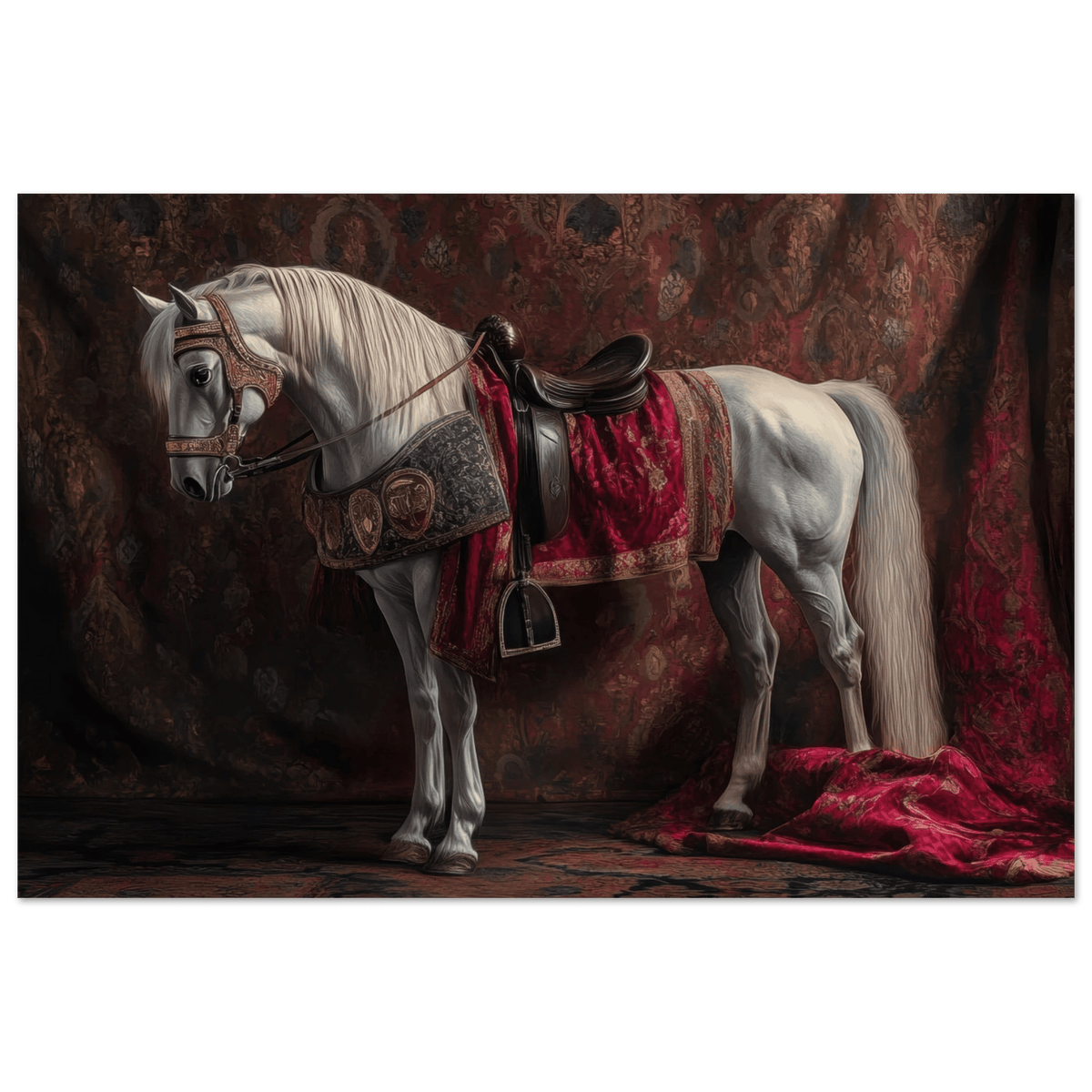 Renaissance Portrait of a Noble Horse A dignified 4 - Shop Ai Art WebShop - Digital Art online Store