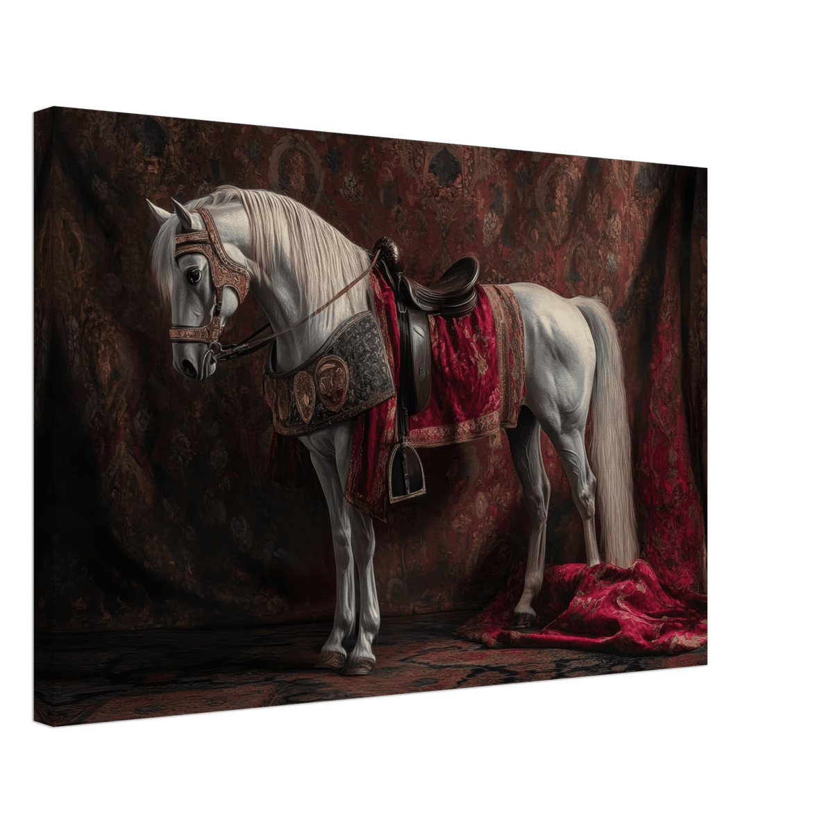 Renaissance Portrait of a Noble Horse A dignified 4 - Shop Ai Art WebShop - Digital Art online Store