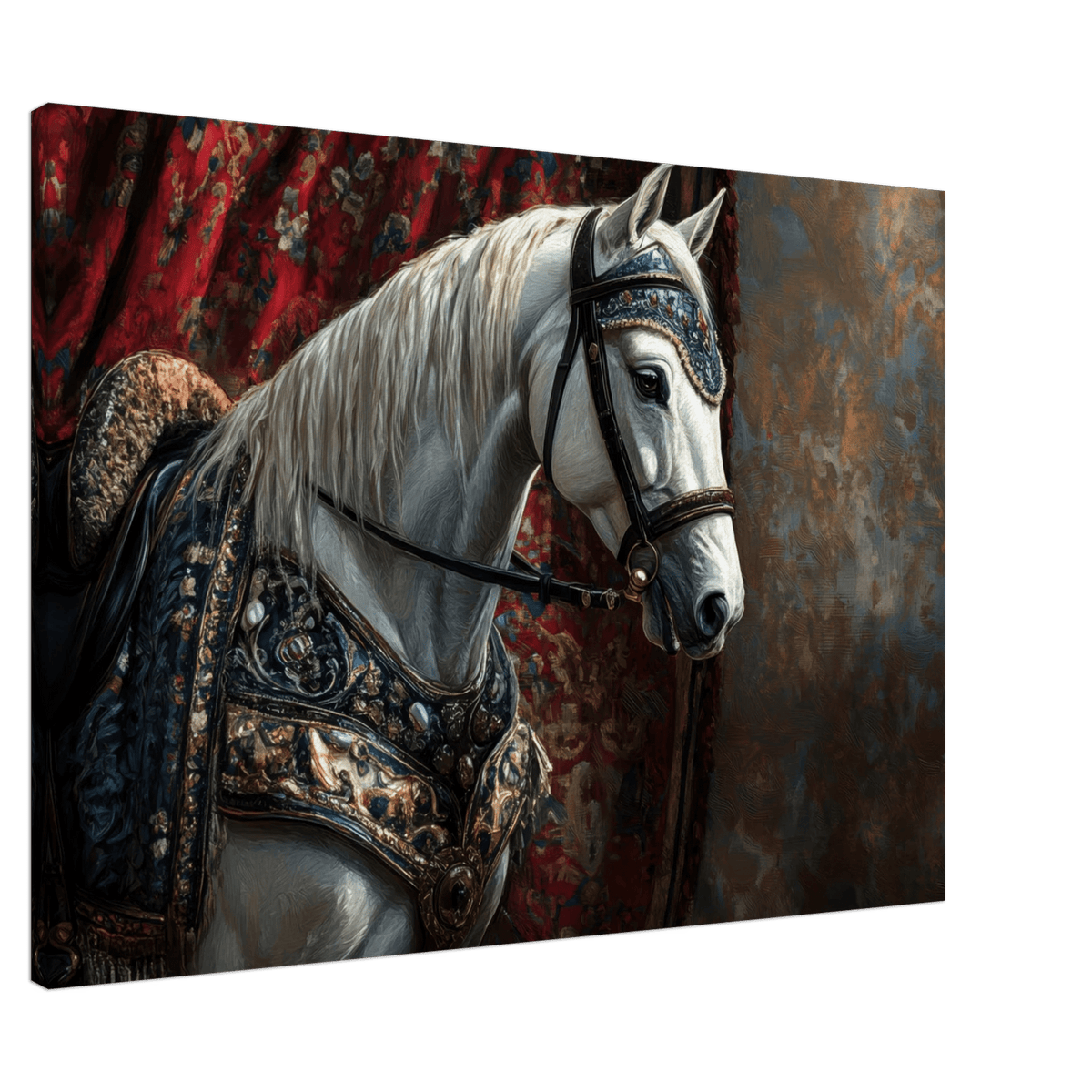 Renaissance Portrait of a Noble Horse A dignified 6 - Shop Ai Art WebShop - Digital Art online Store