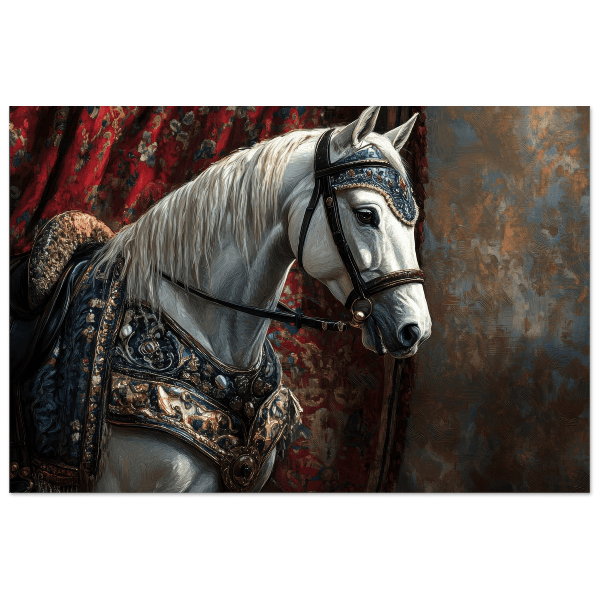 Renaissance Portrait of a Noble Horse A dignified 6 - Shop Ai Art WebShop - Digital Art online Store