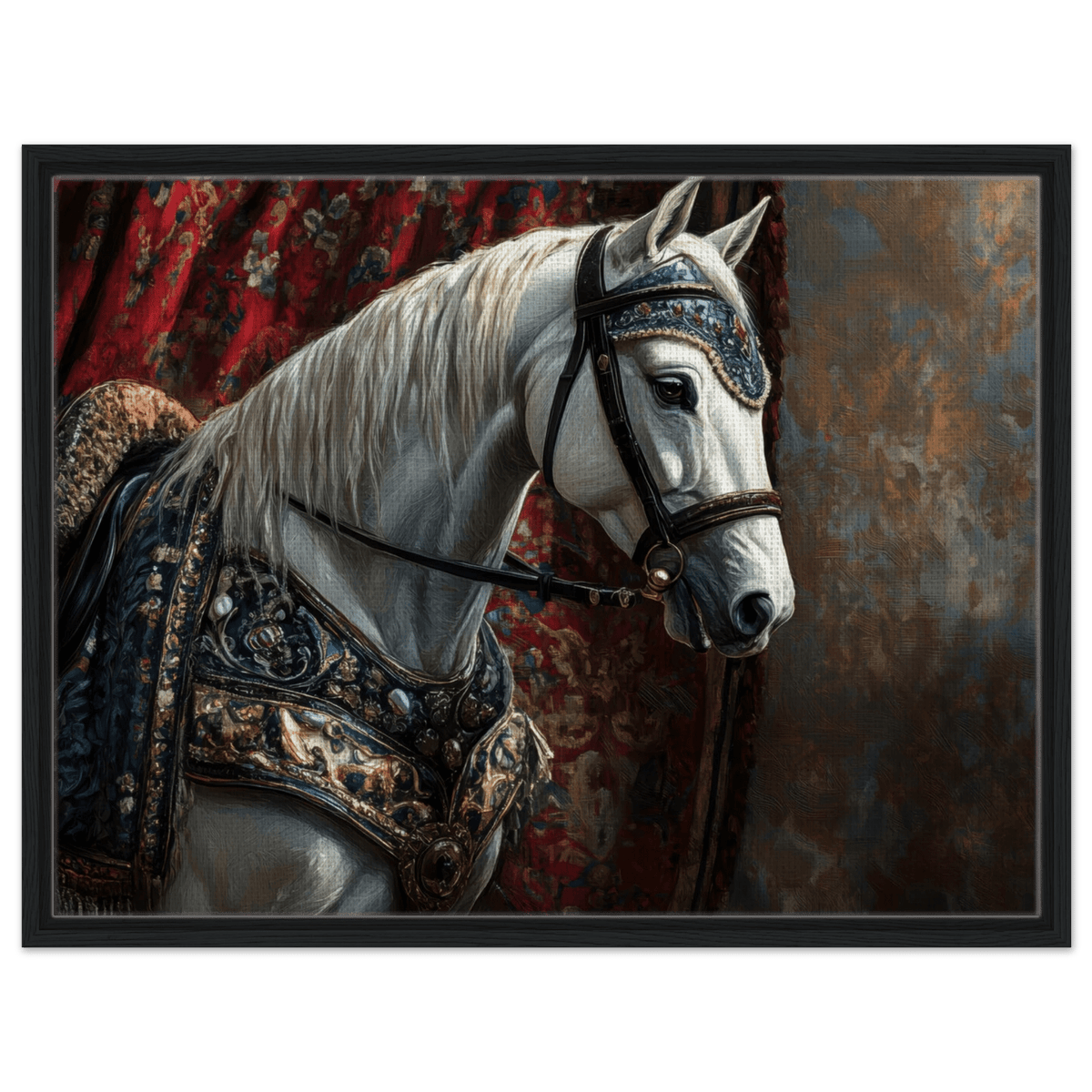 Renaissance Portrait of a Noble Horse A dignified 6 - Shop Ai Art WebShop - Digital Art online Store